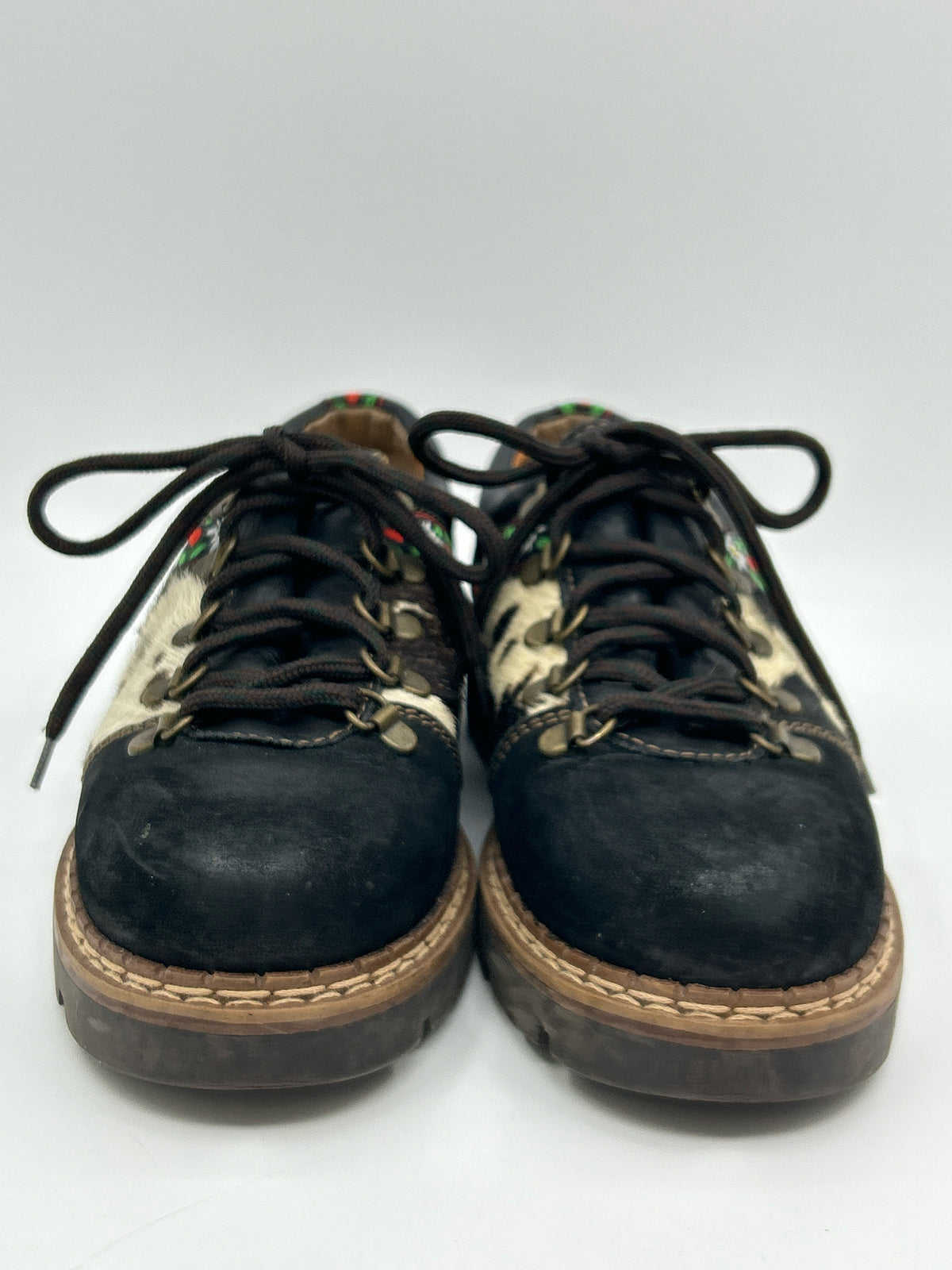 JOSEF SEIBEL Size 37 Black Print Women Flats