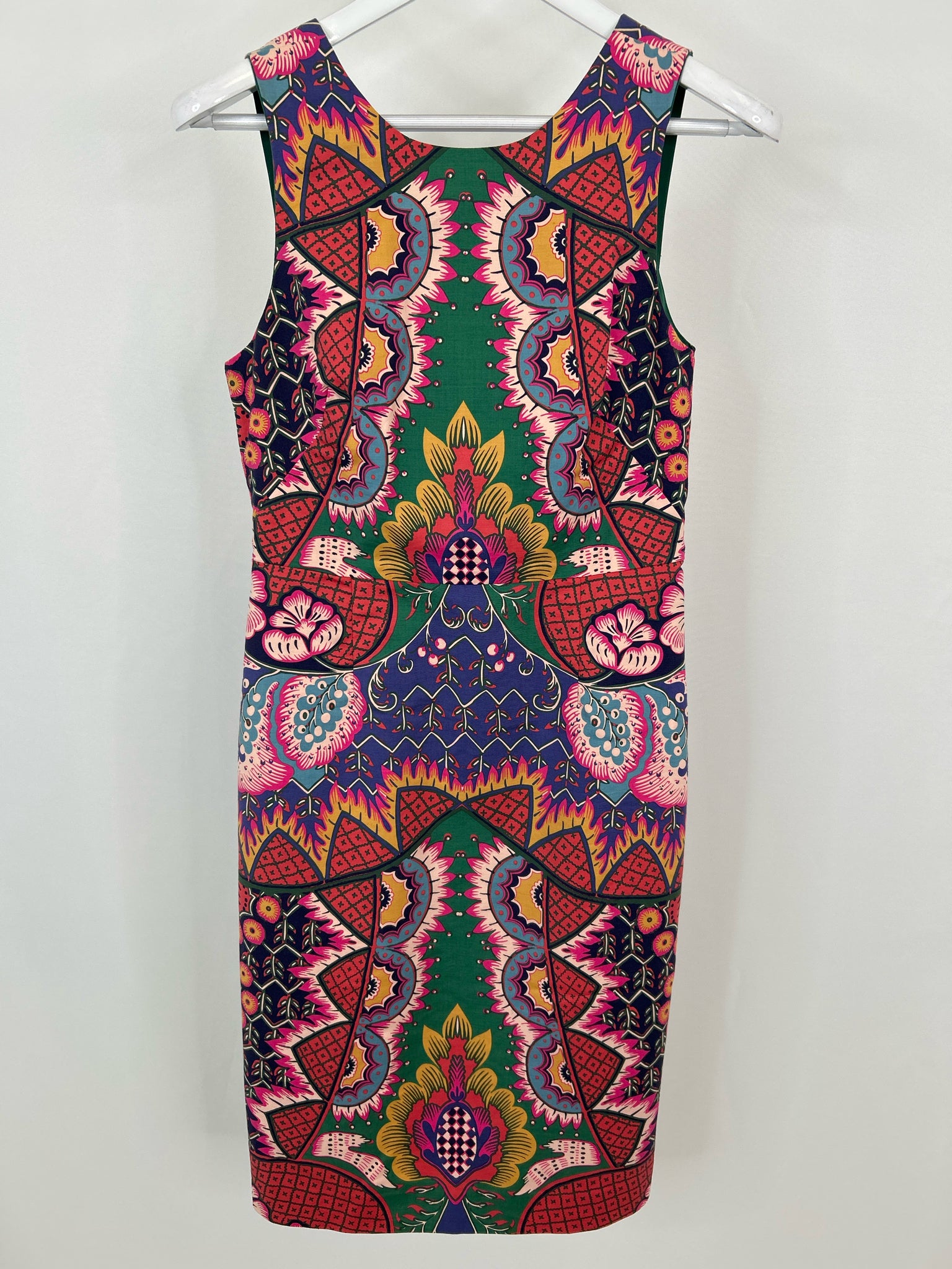 MAEVE Size 8 GREEN AND RED Women Dress