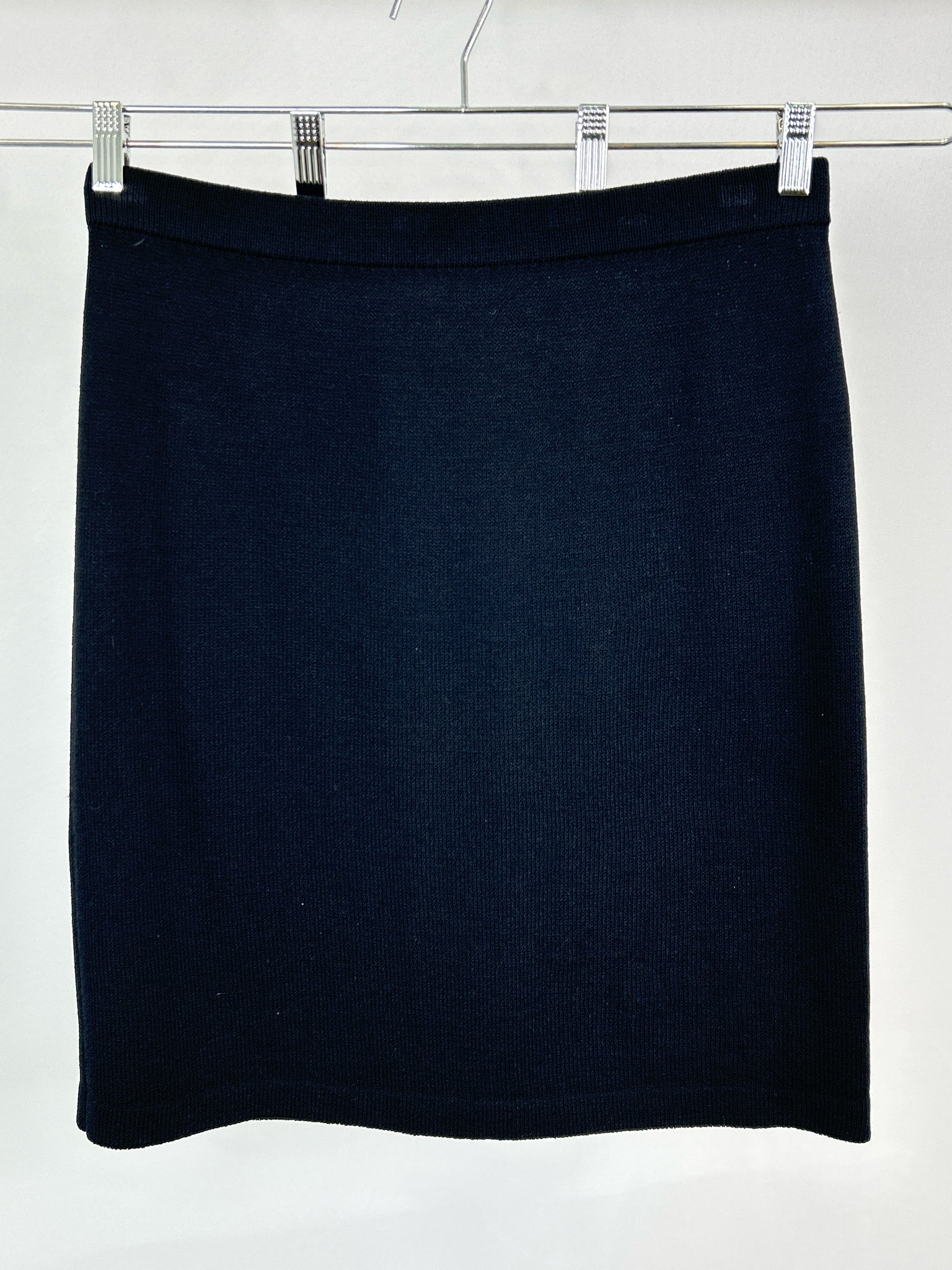 ST JOHN BASICS Size 12 Black Women Skirt