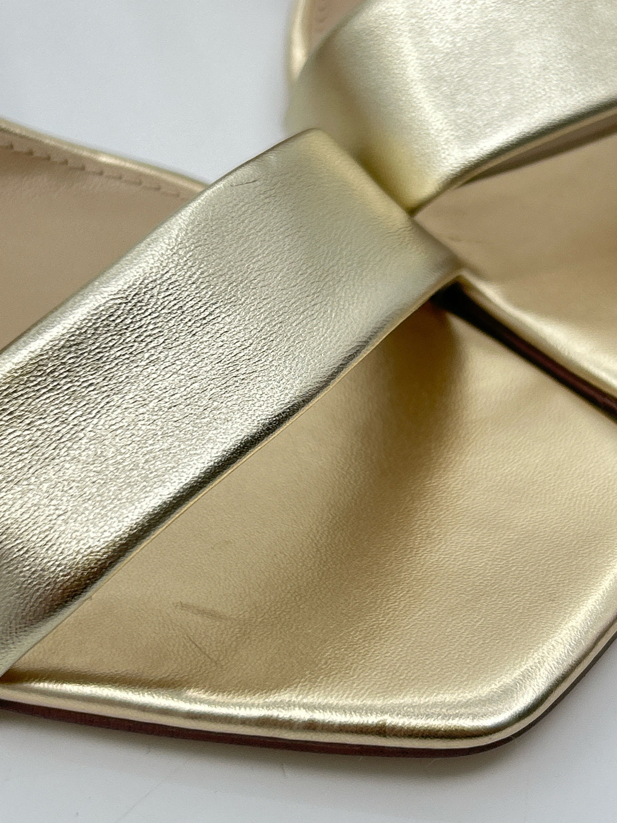 SAM EDELMAN Size 10 gold metallic Women Sandal