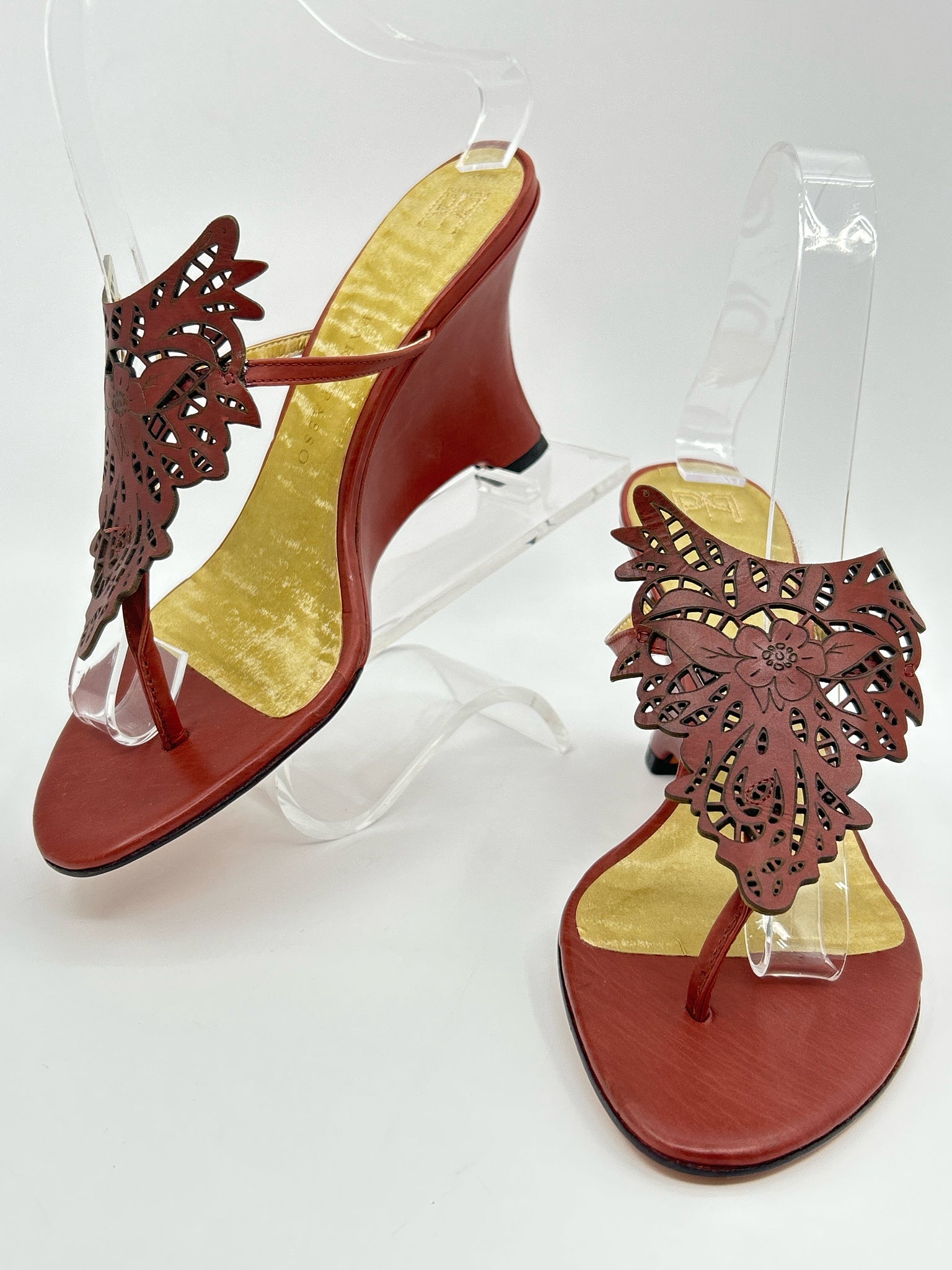 PAR & PASSO Size 39/9 Brown Women Sandal