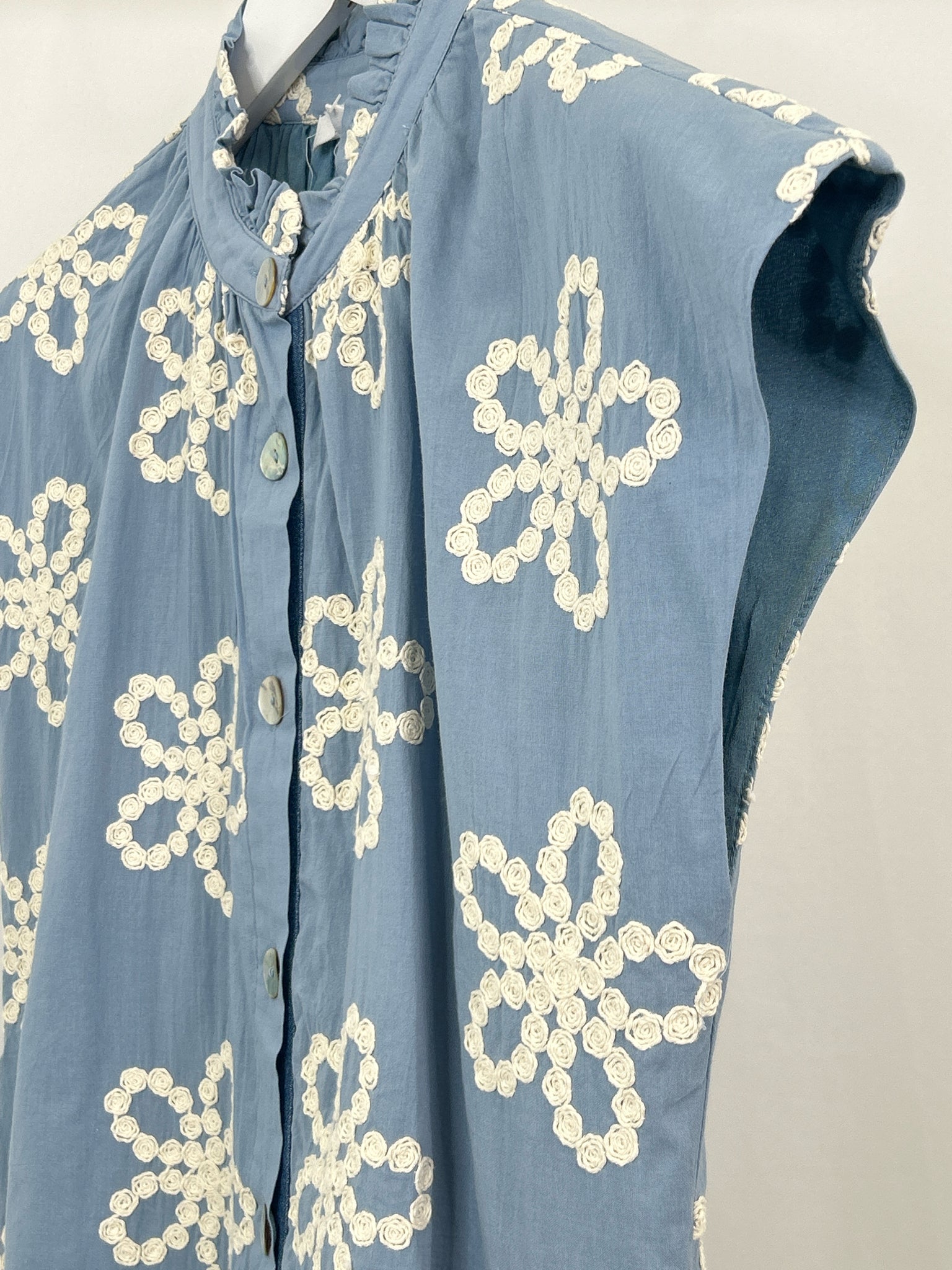 THML Size S BLUE & WHITE Women Dress