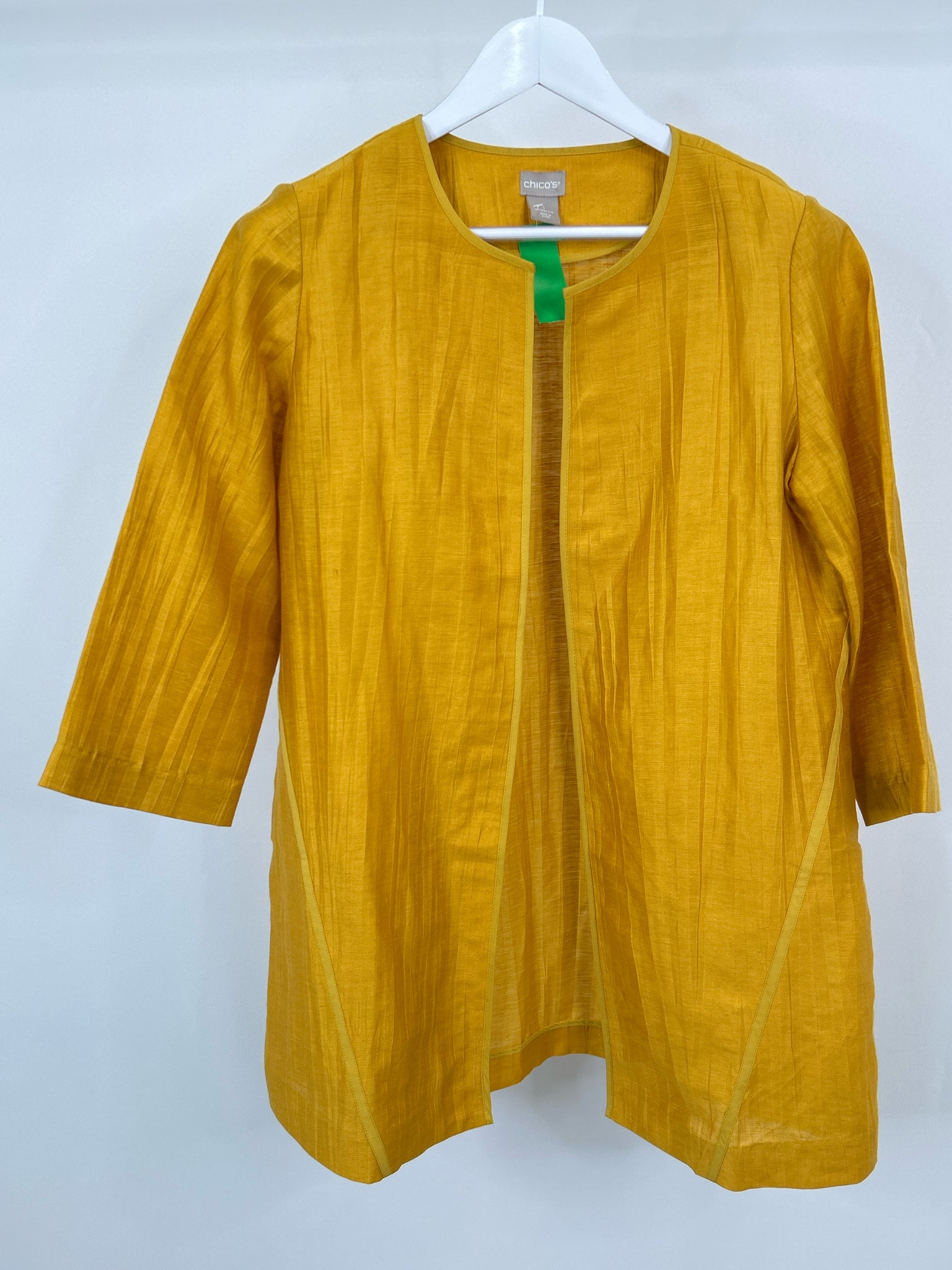 CHICO'S Size 8/10 Yellow Women's Jacket