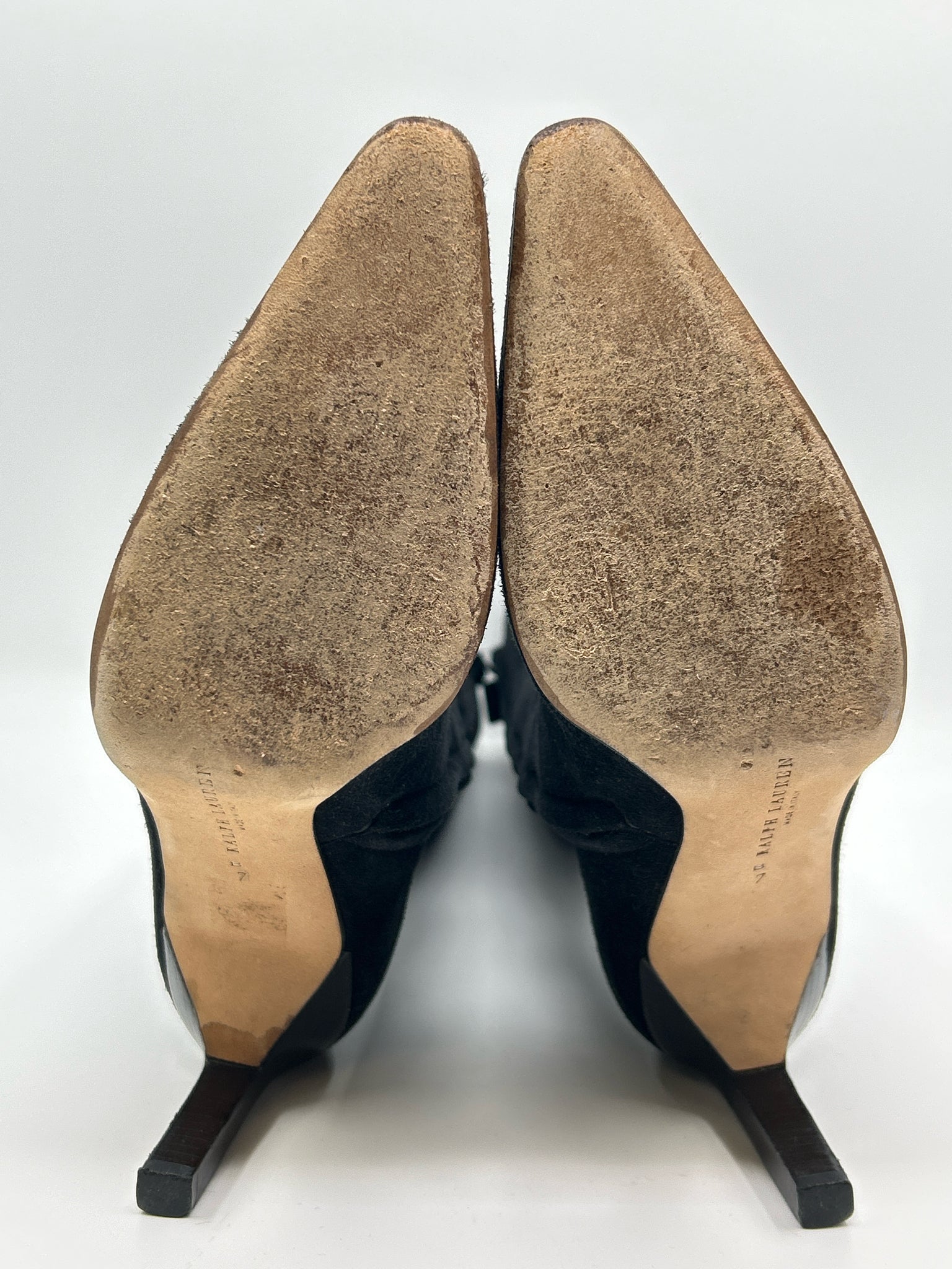 RALPH LAUREN Size 7B Black Women Boots