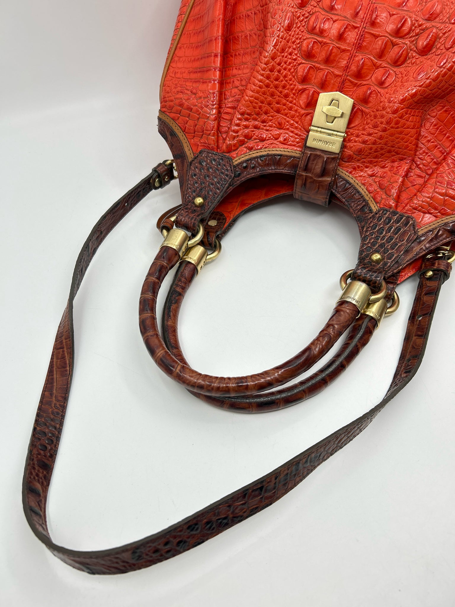 BRAHMIN Orange Women Purse
