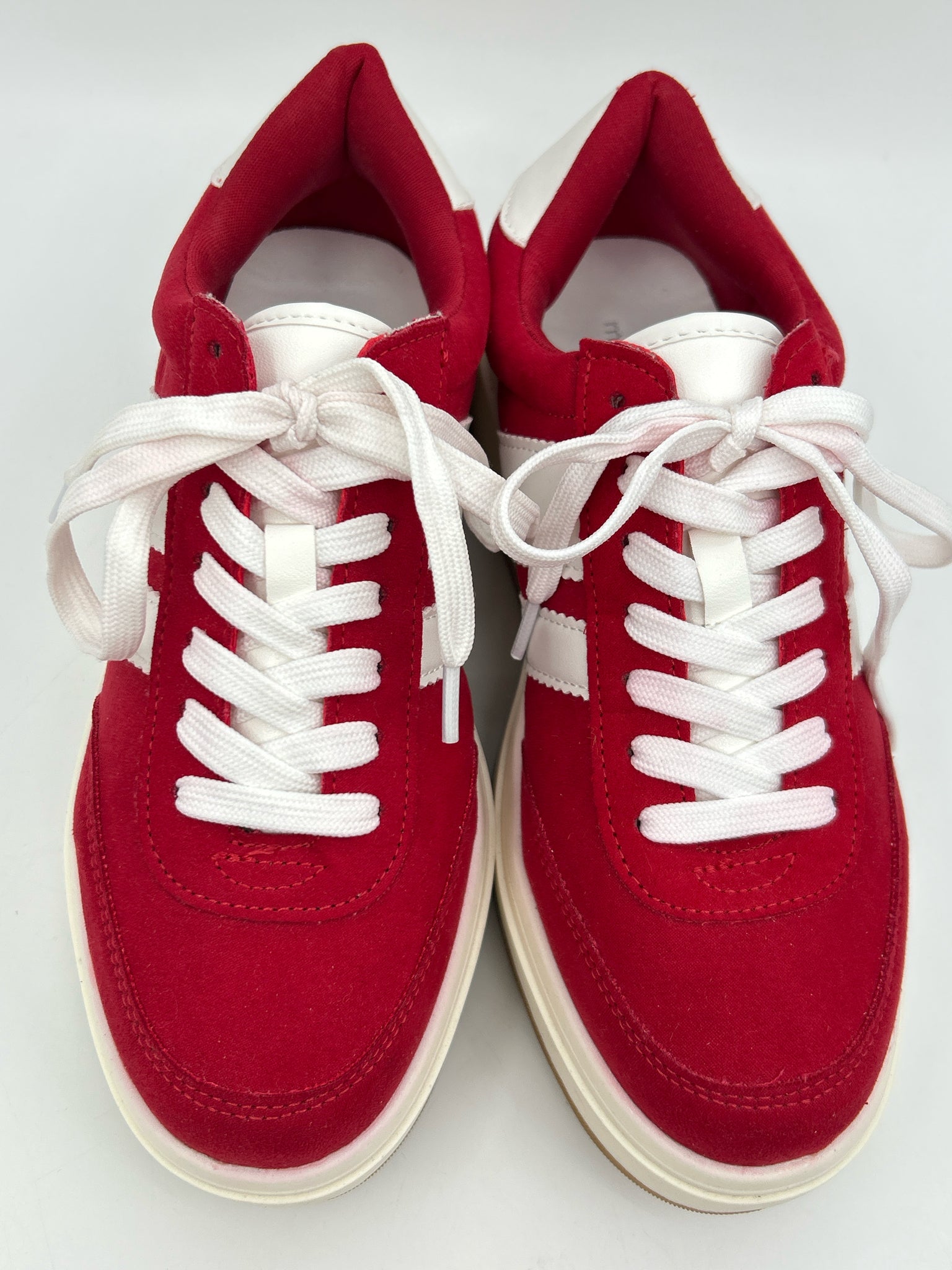 MADDEN GIRL Size 8M red and white Women Sneakers