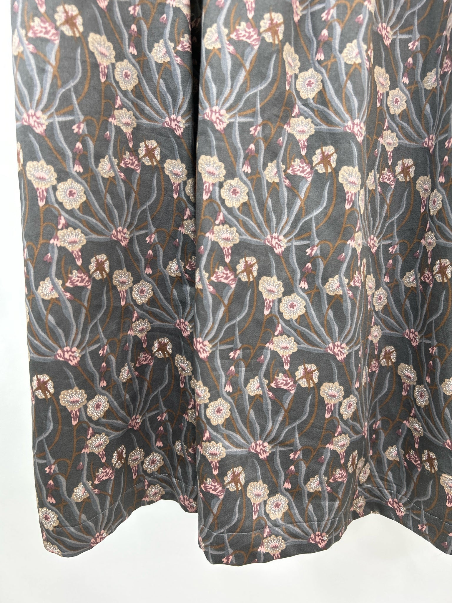 BROOKS BROTHERS Size 14 Gray print Women Dress
