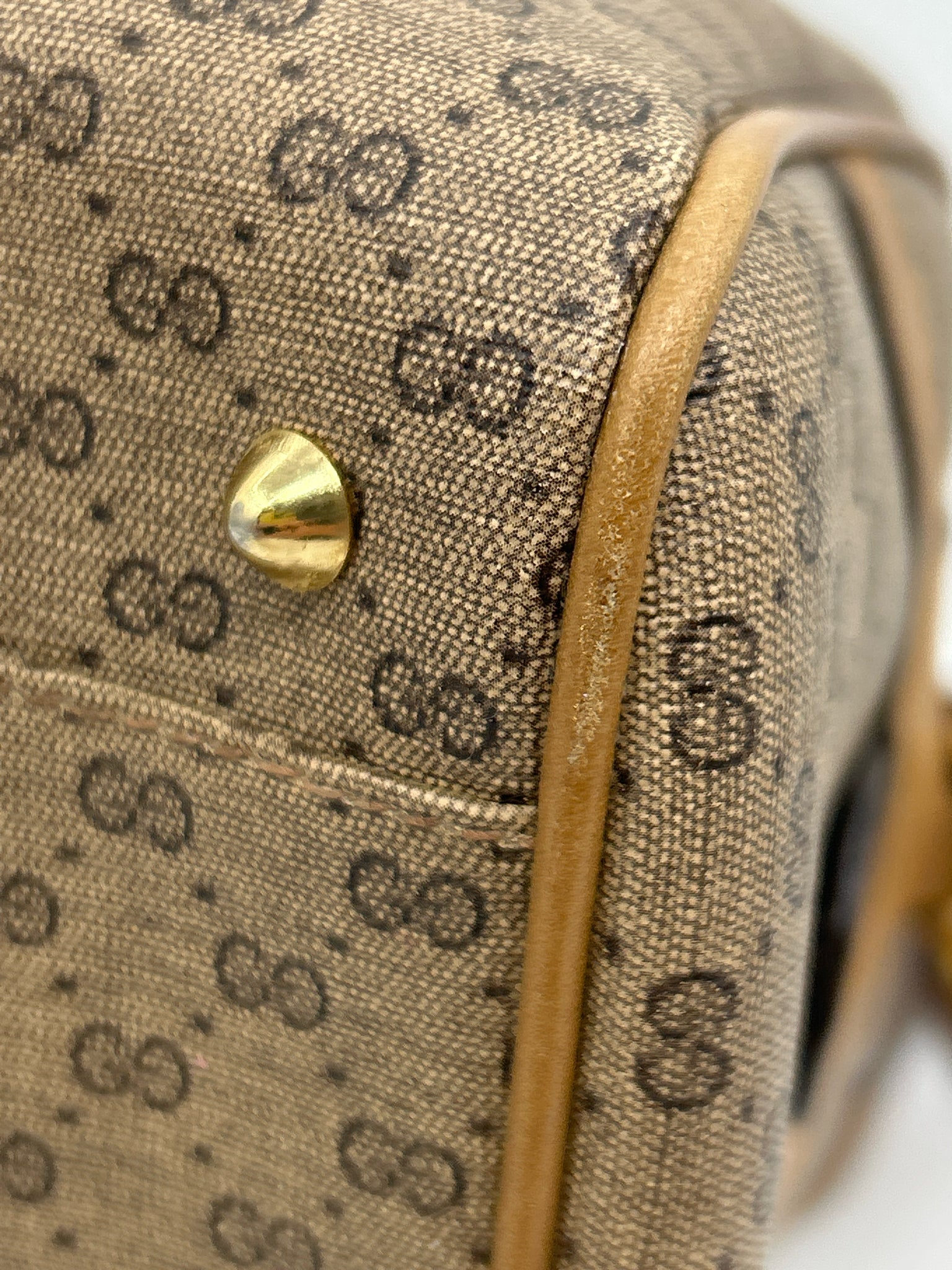 GUCCI Vintage Brown Monogram Women Purse