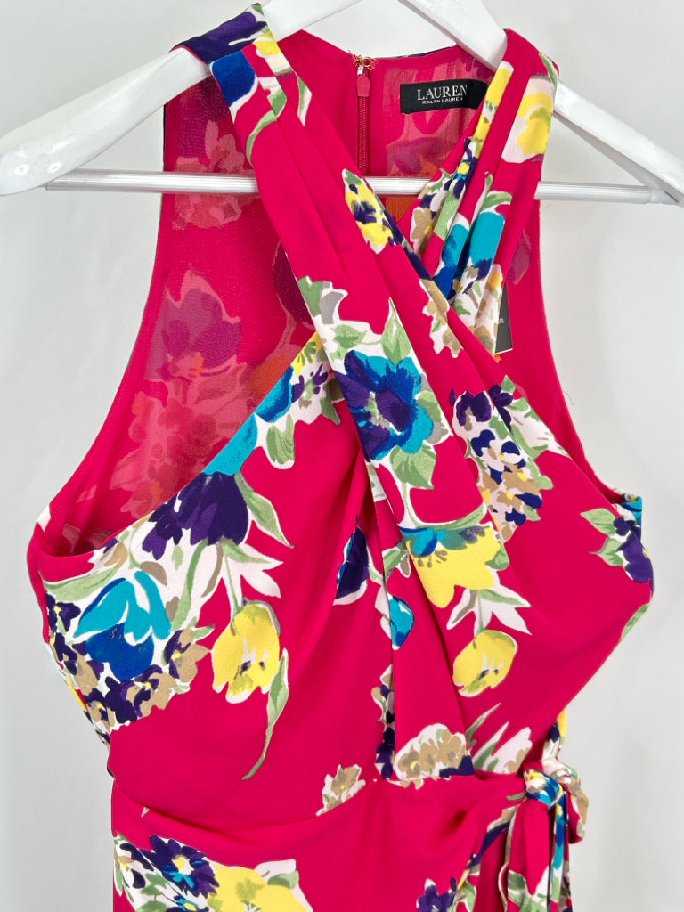 Lauren Ralph Lauren Size 12 Pink Floral Women's Dress NWT
