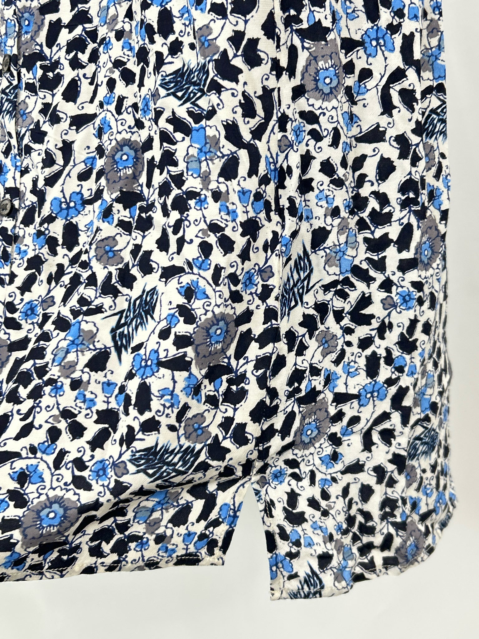 ZADIG&VOLTAIRE Size M Blue Print Women Dress
