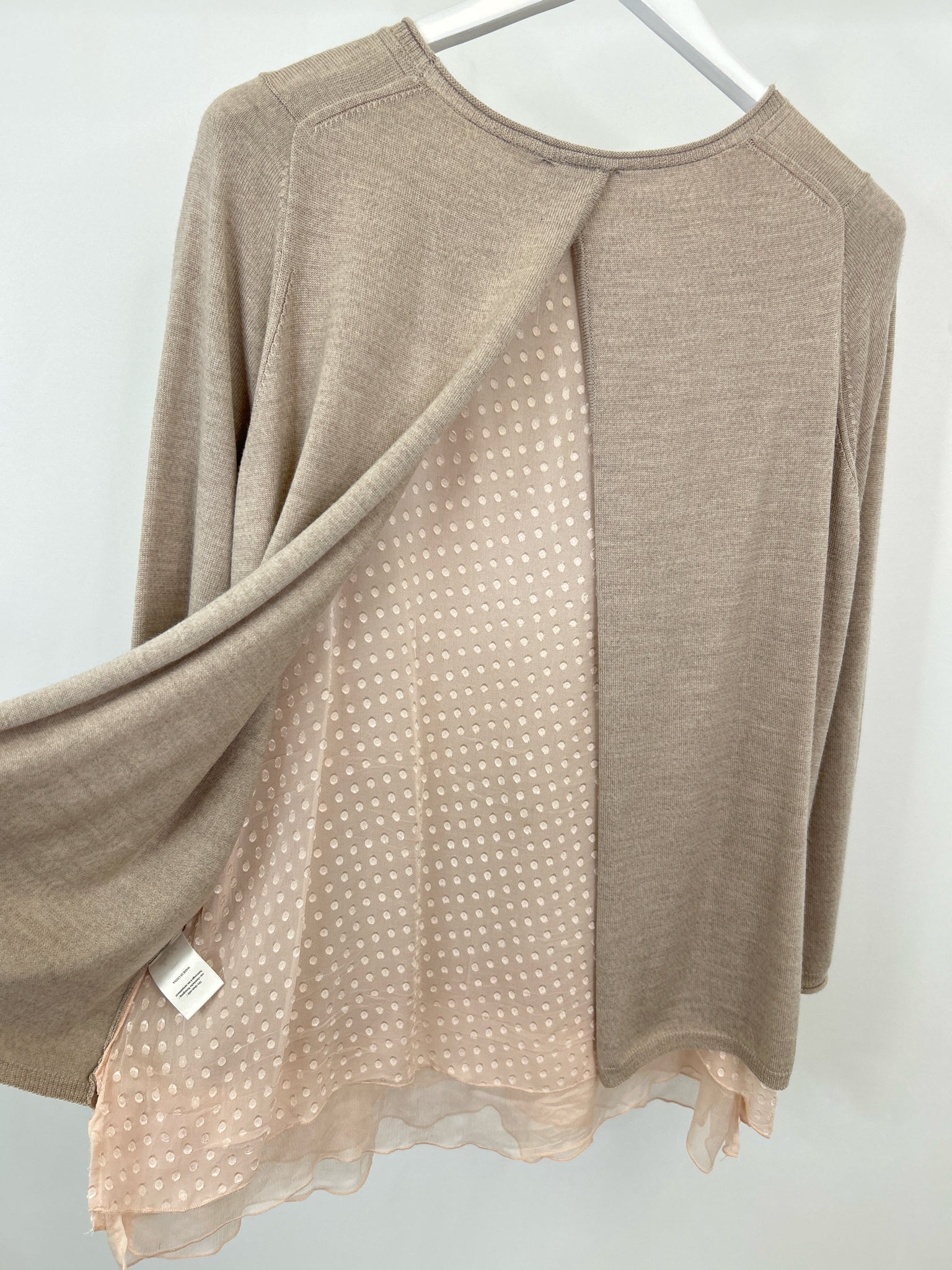 WRAP LONDON Size 14 Beige Women Sweater