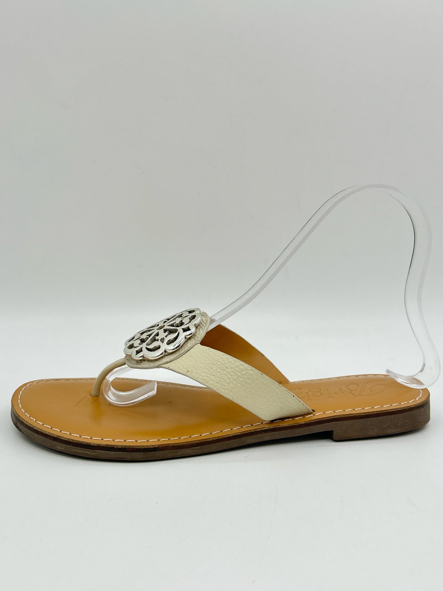 BRIGHTON Size 7M Ivory Women Sandal