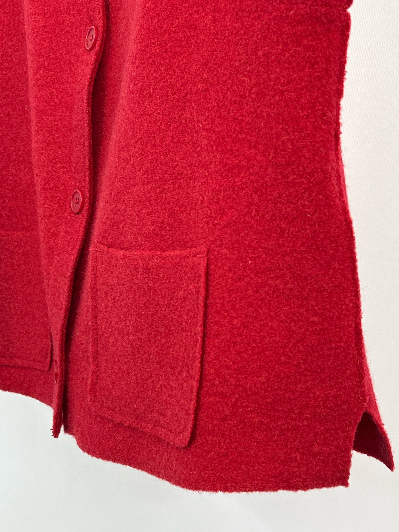 EILEEN FISHER Size M Red Women Wool Vest