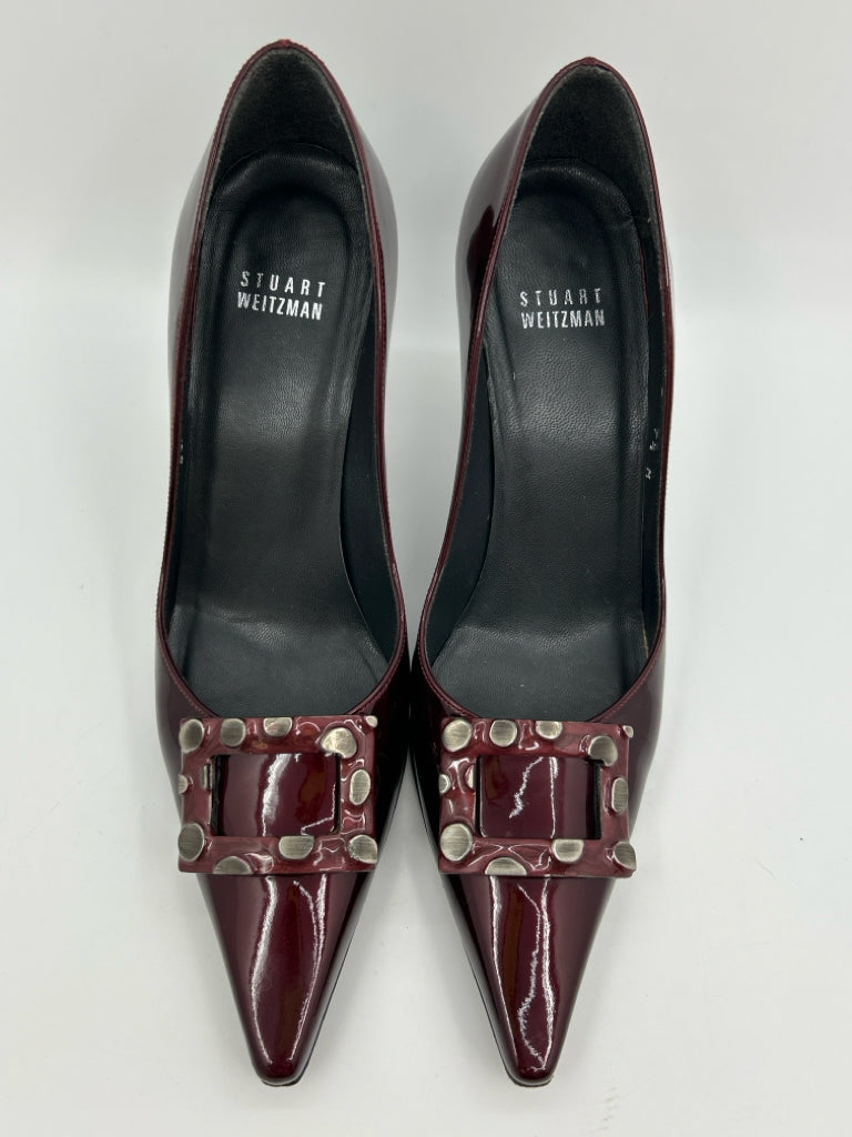 STUART WEITZMAN Size 7.5M Bordeaux Women's Pumps