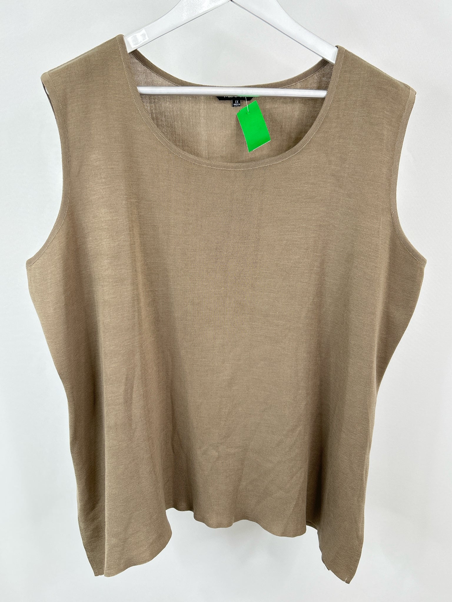 MISOOK Size 1X Taupe Women Sweater