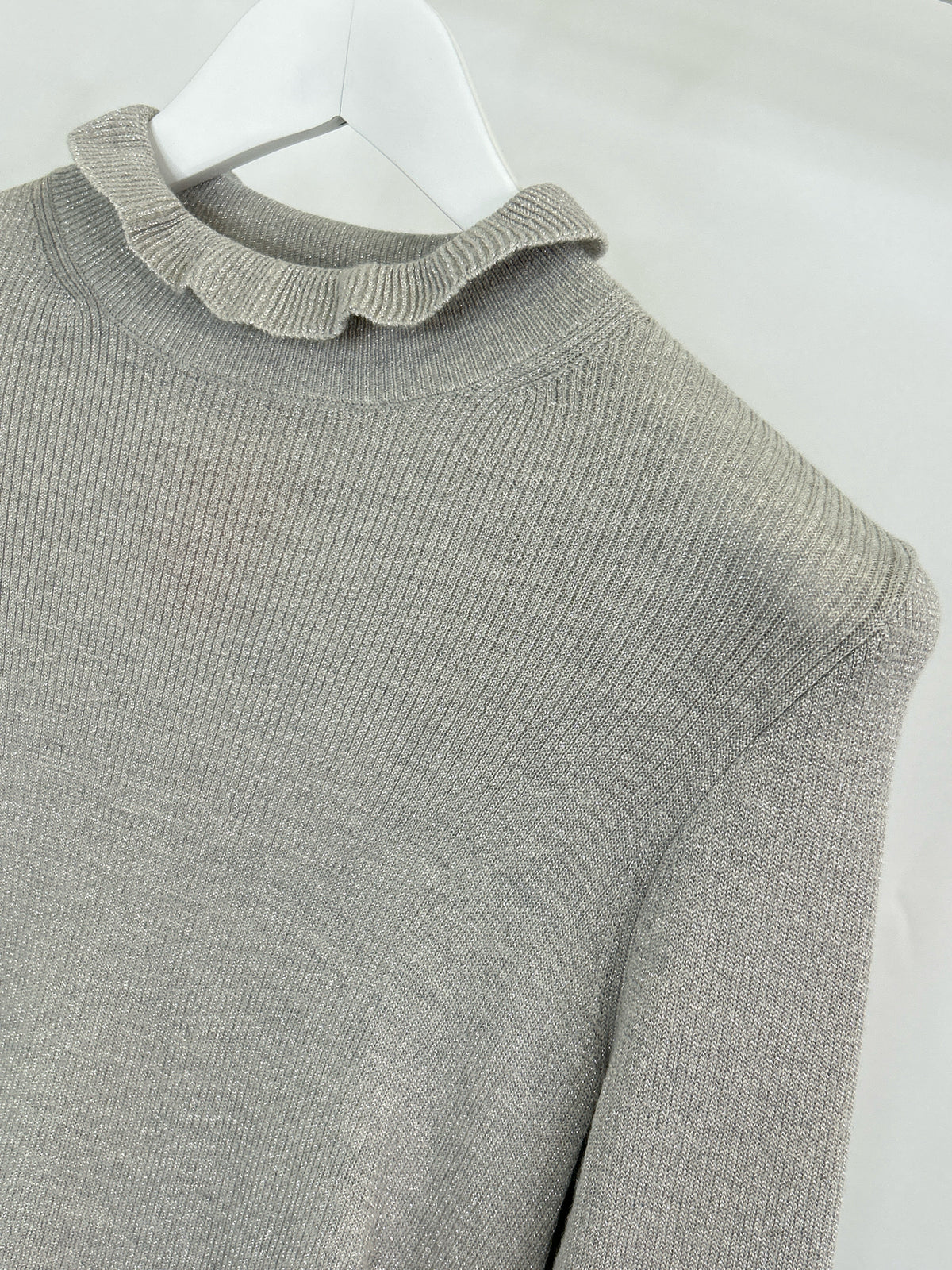 J.CREW Size S Silver Women Sweater