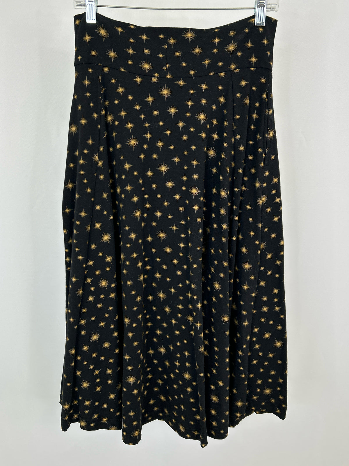 EFFIE'S HEART Size L Black Print Women Skirt