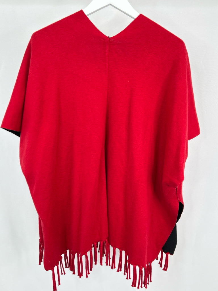 CHICO'S Women Size S/M Red & Black Reversible Wrap NWT