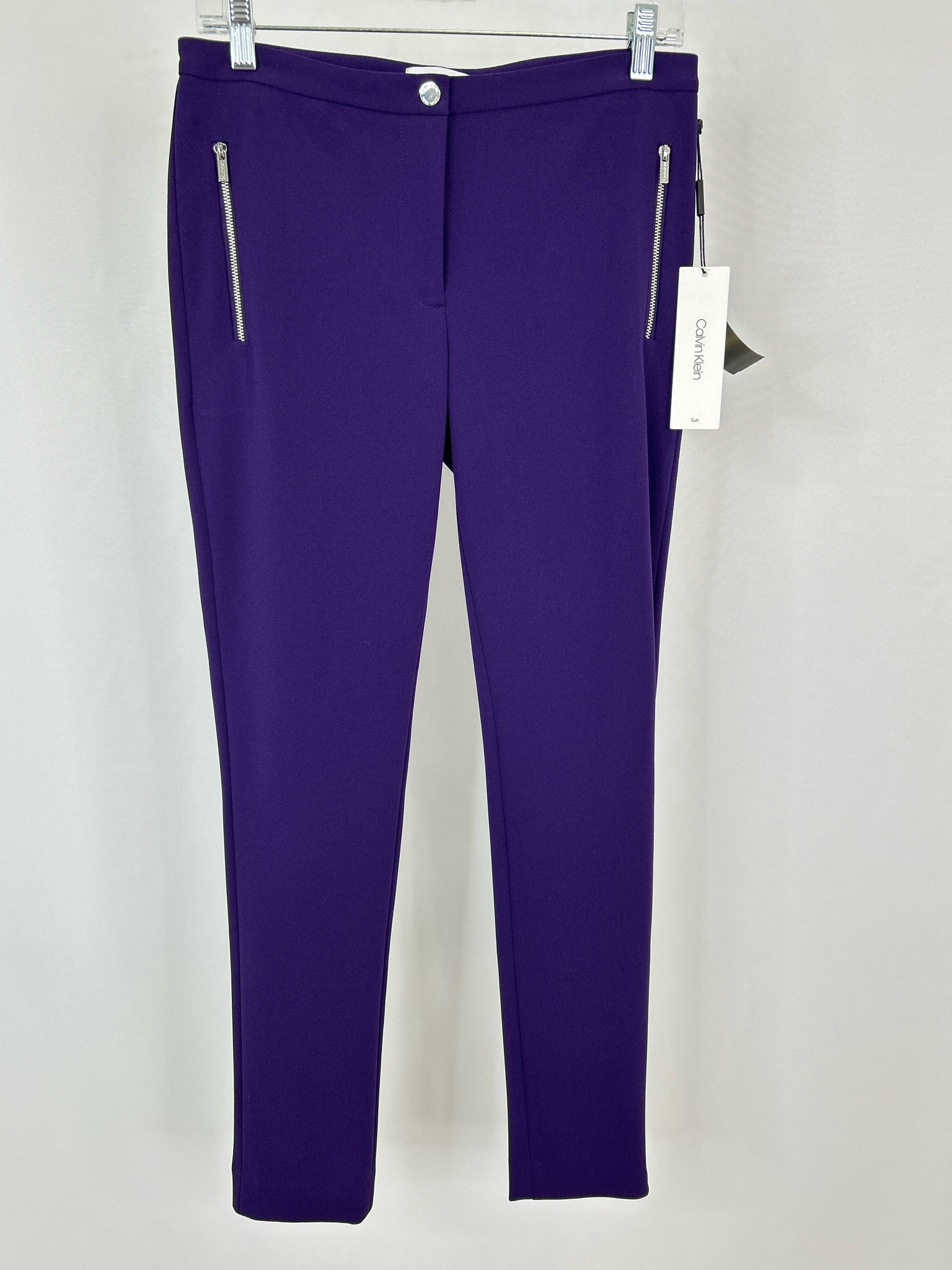 CALVIN KLEIN Size 4 Purple Women Pants NWT
