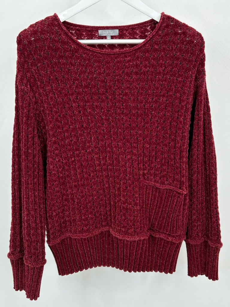 HABITAT Women Size S Cranberry Sweater