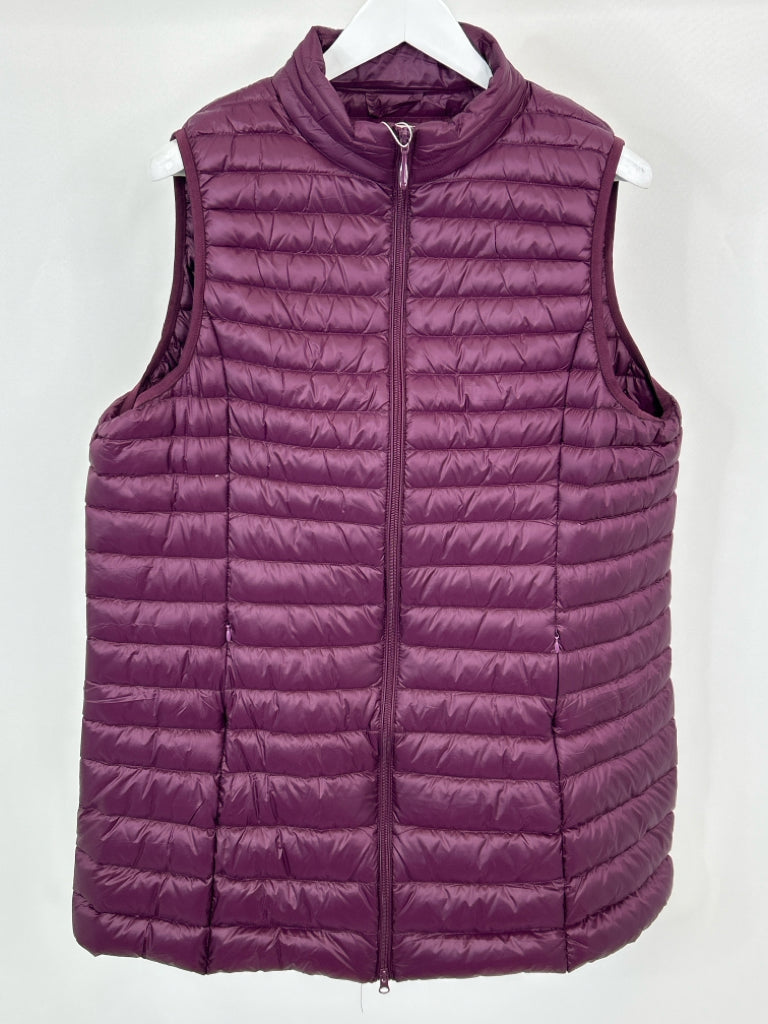 ELFJOY Women Size XXL Burgundy Vest