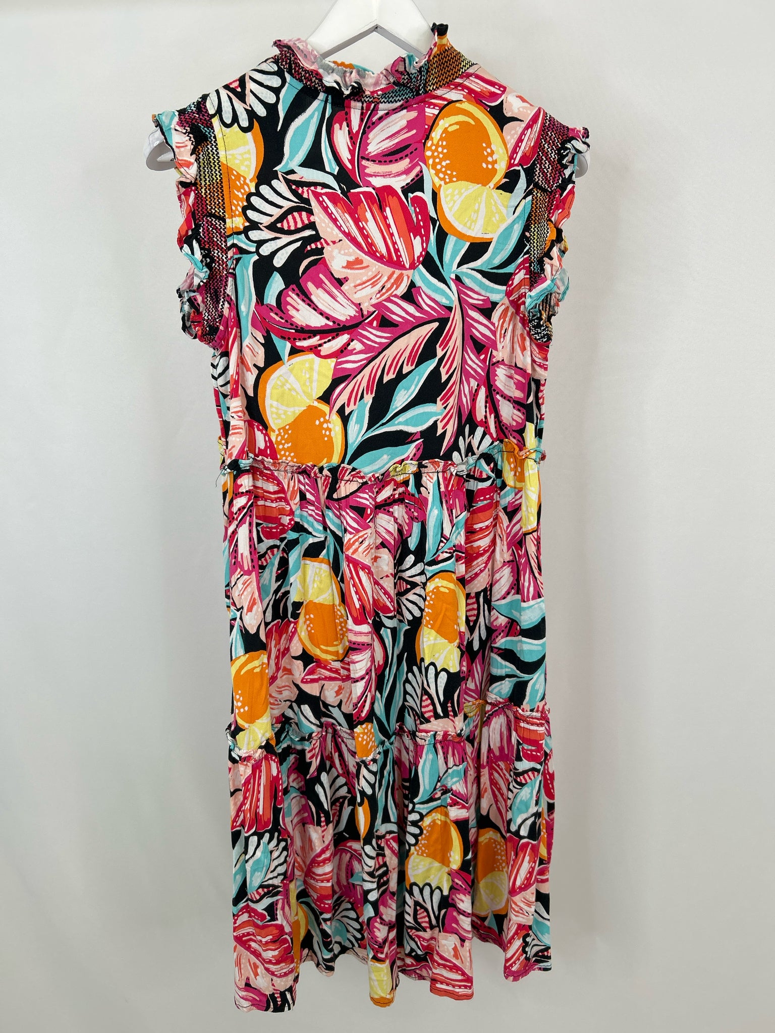 CROWN & IVY Size M Pink Print Women Dress