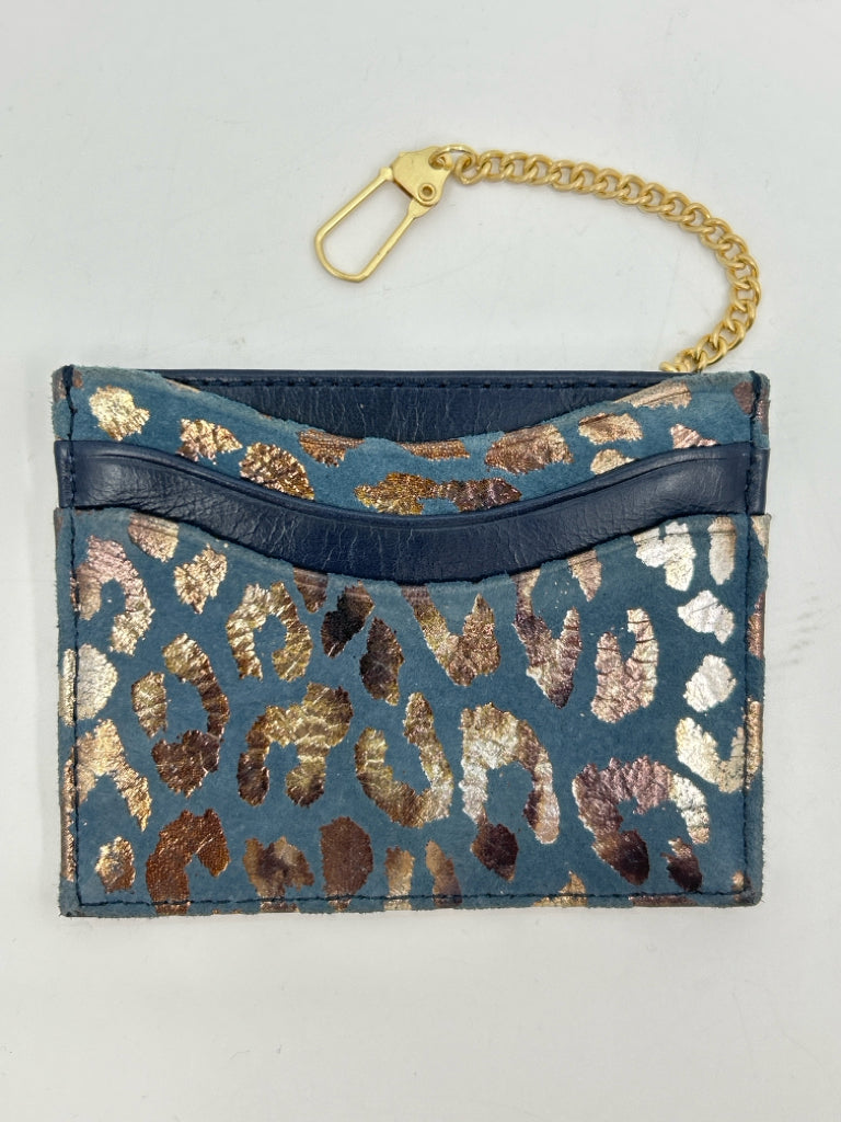 HOBO Teal Print Women's Card Holder