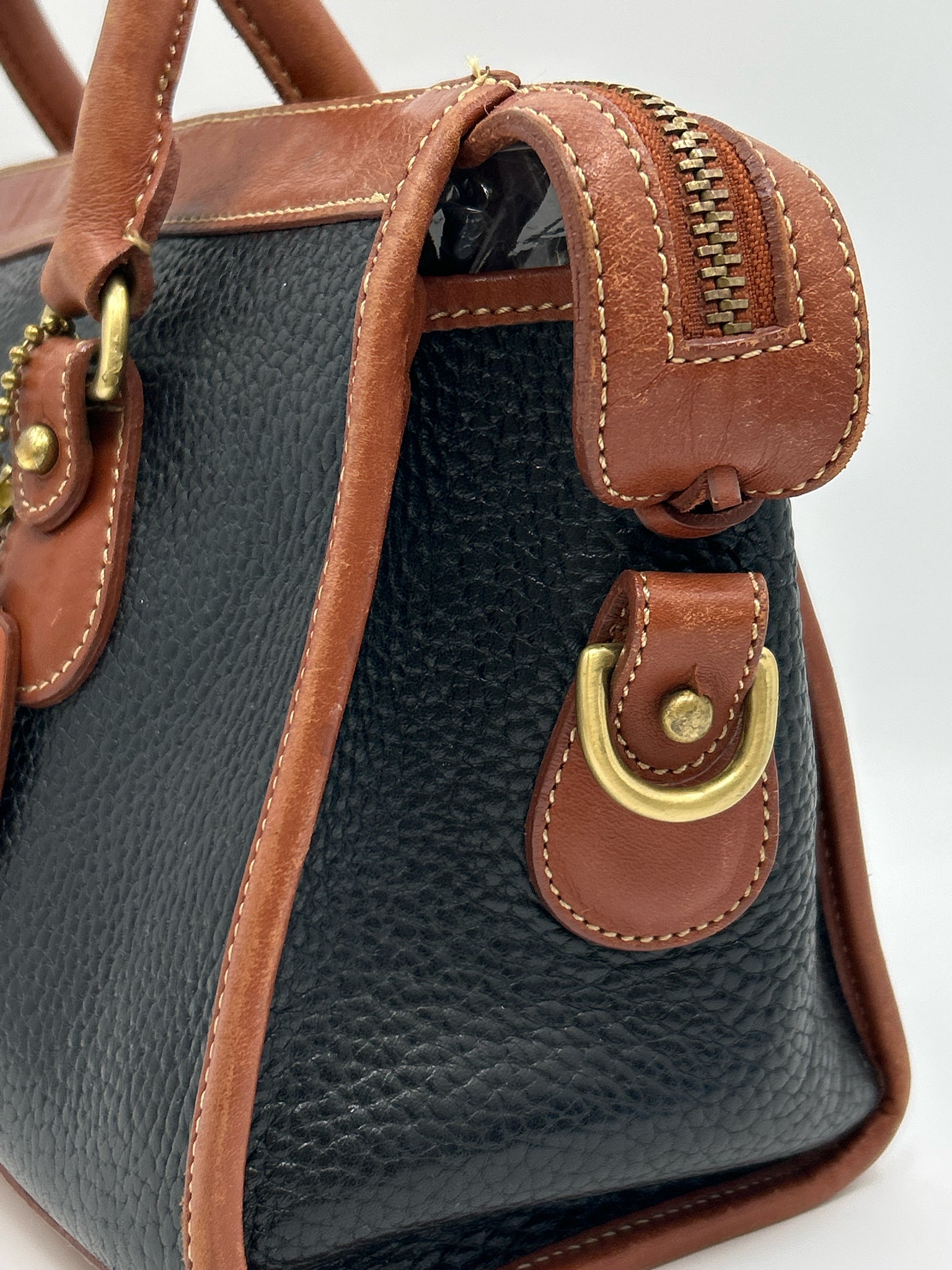 COACH Vintage Black and  Tan Women Purse