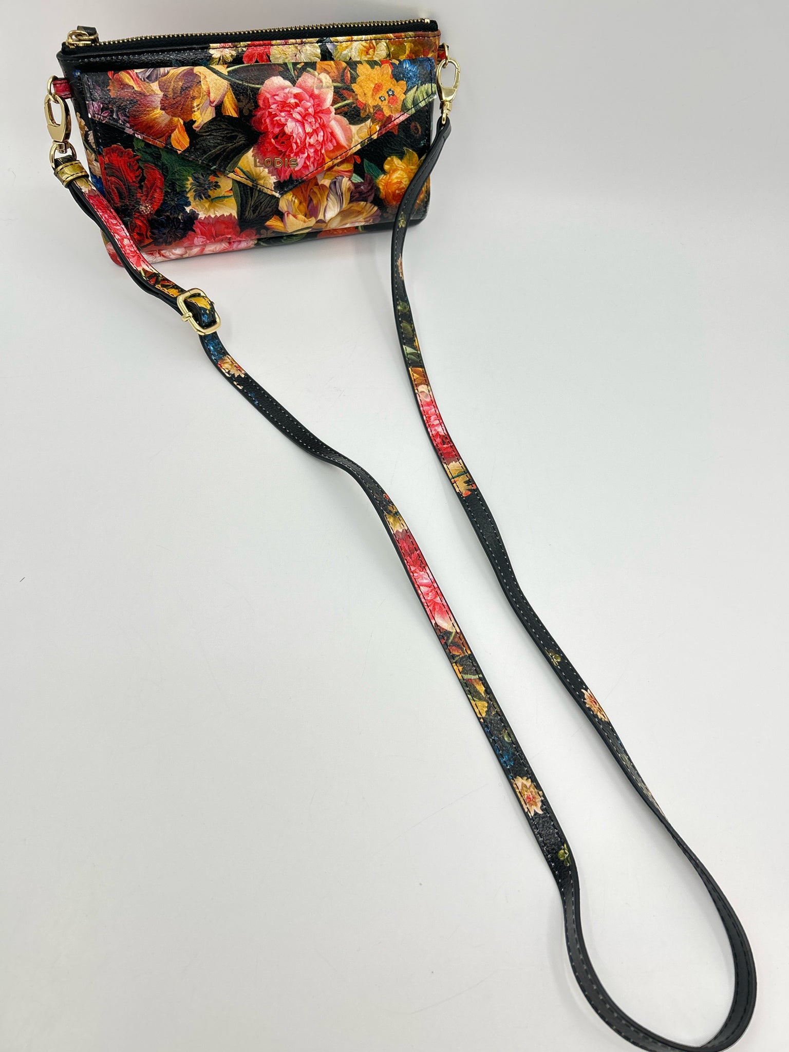 LODIS Black Floral Women Purse
