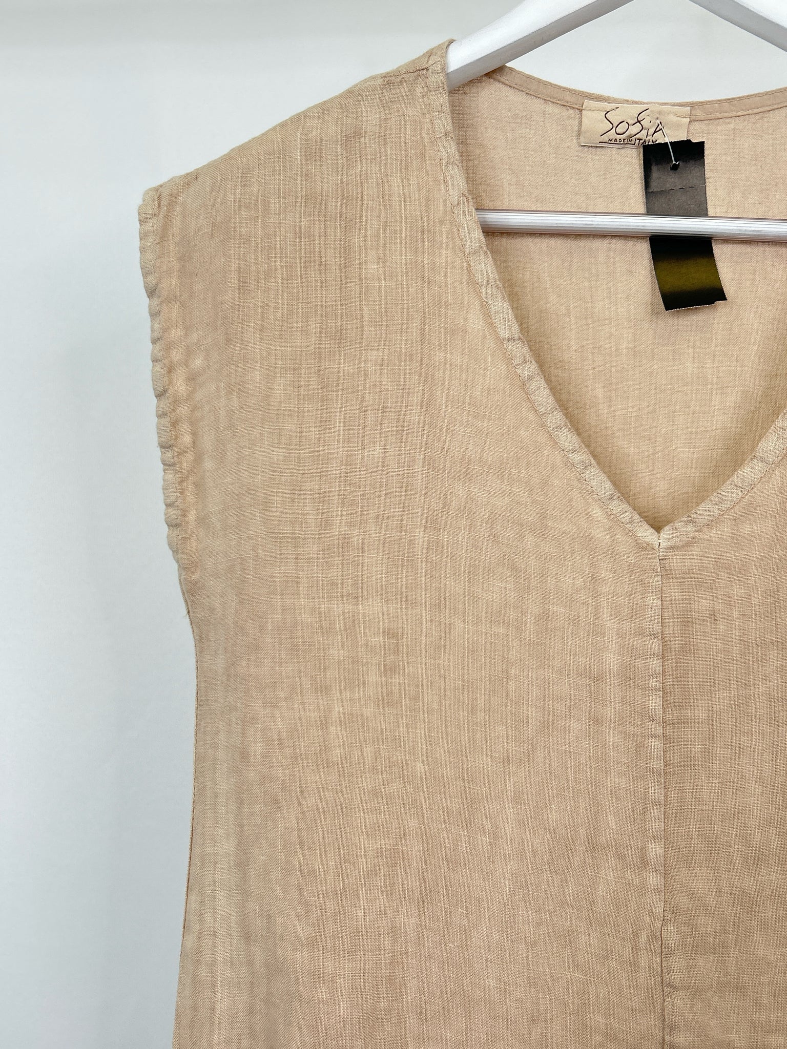 Sofia Made in Italy Size S/M Beige Women Dress