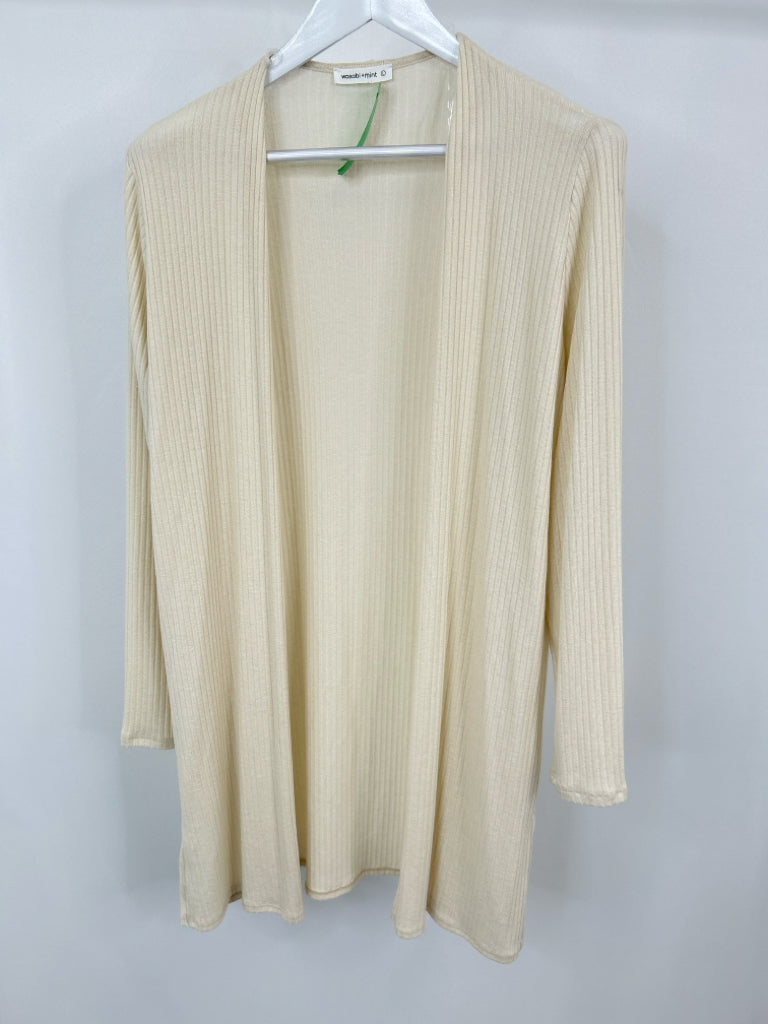 WASABI+MINT Size L Cream Cardigan