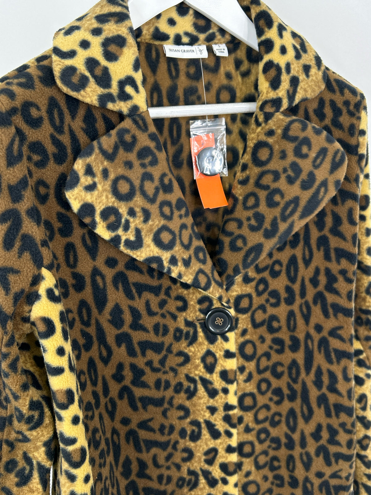 SUSAN GRAVER Size S Animal Print Women Jacket NWOT