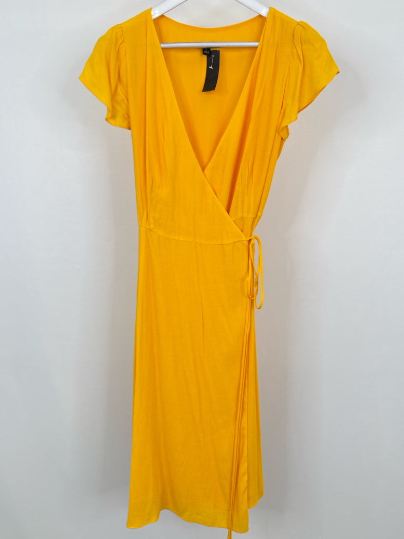 ANN TAYLOR Size 10 Yellow Women Dress