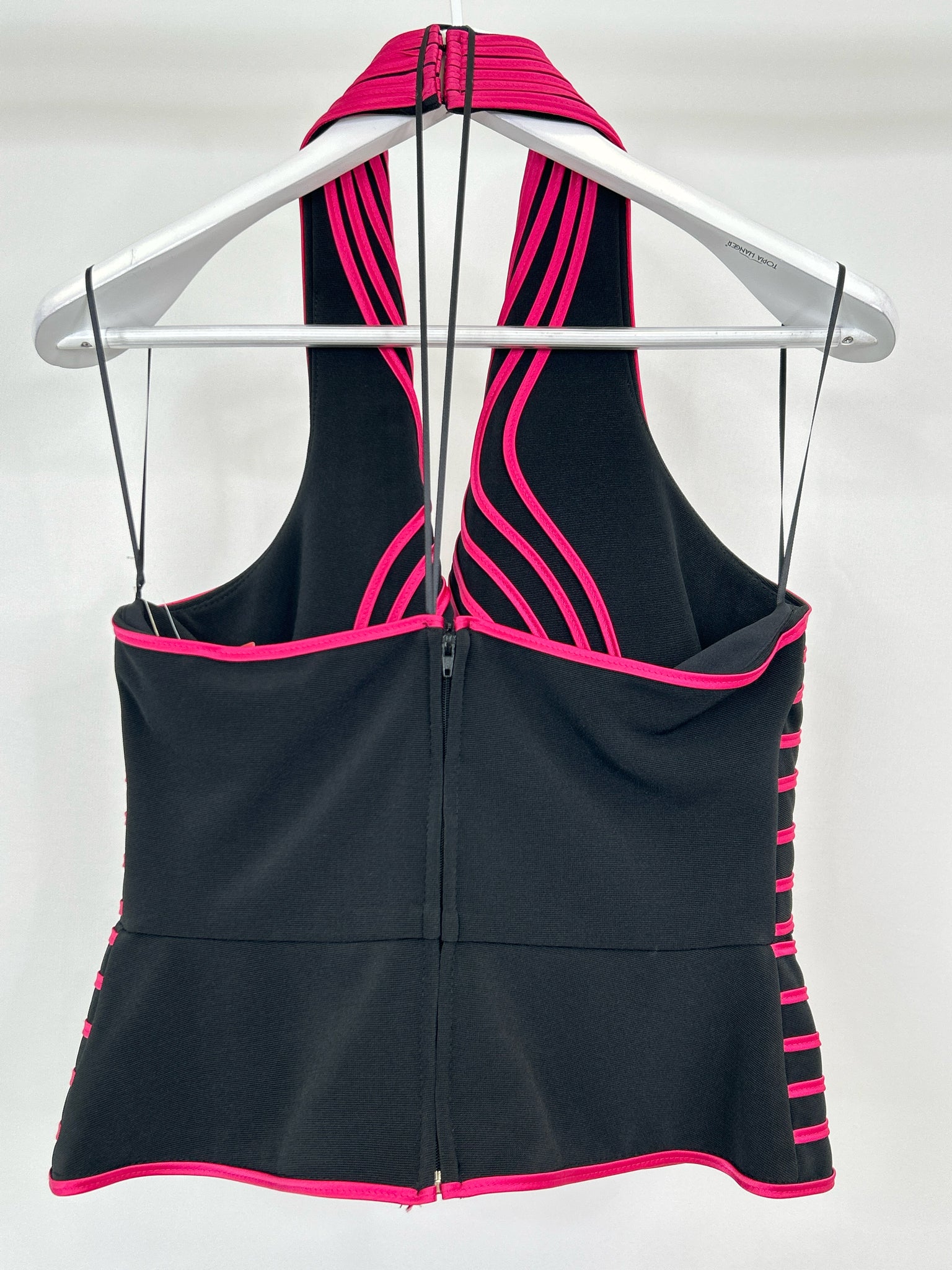 JS COLLECTION NWT Size 8 BLACK AND PINK Women Tank Top