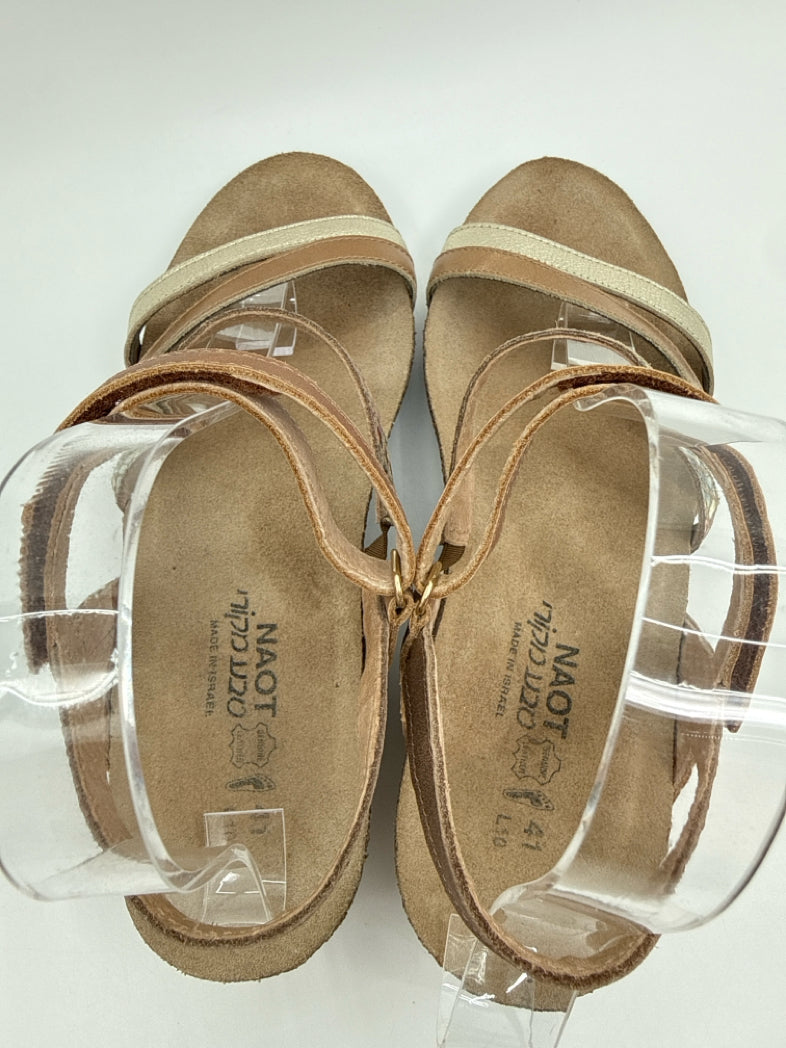 NAOT Size 41/10 Beige Women Sandal