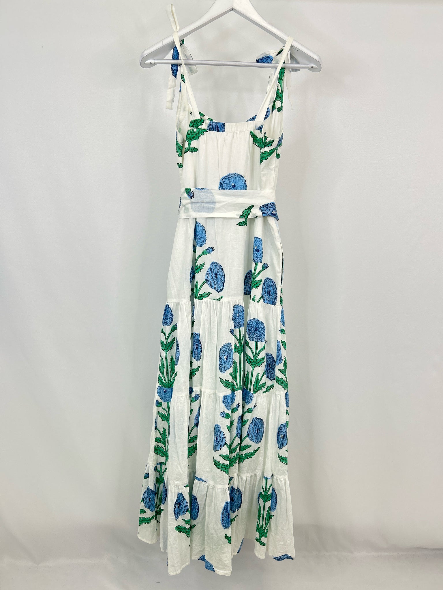 BEAU & RO Size M WHITE & BLUE Women Dress