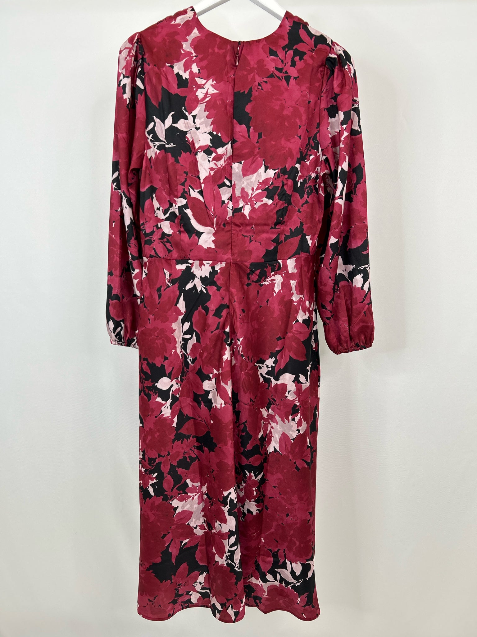 BANANA REPUBLIC Size 12 Red Floral Women Dress NWT