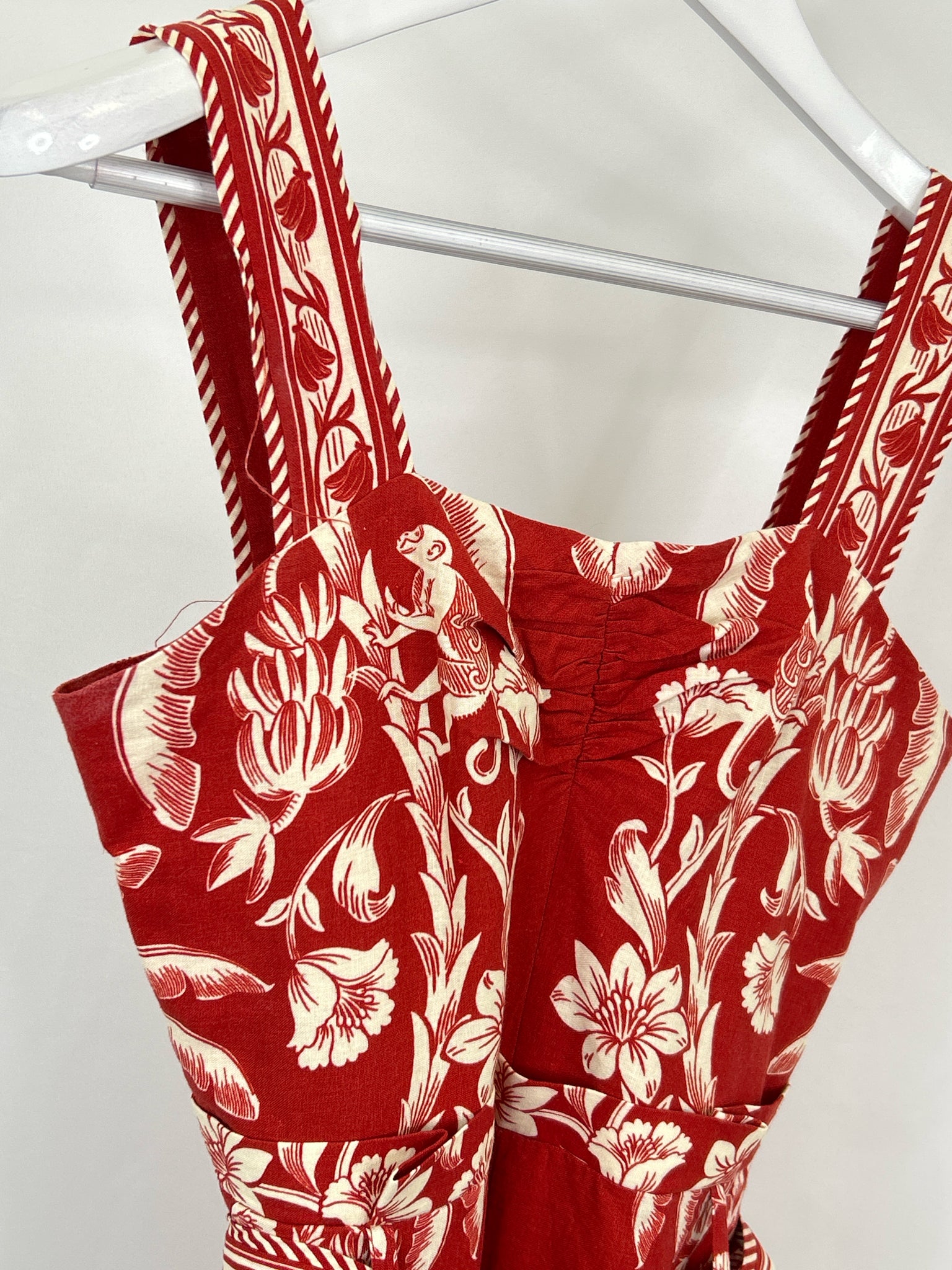 FARM RIO Size S Red Print Women Romper
