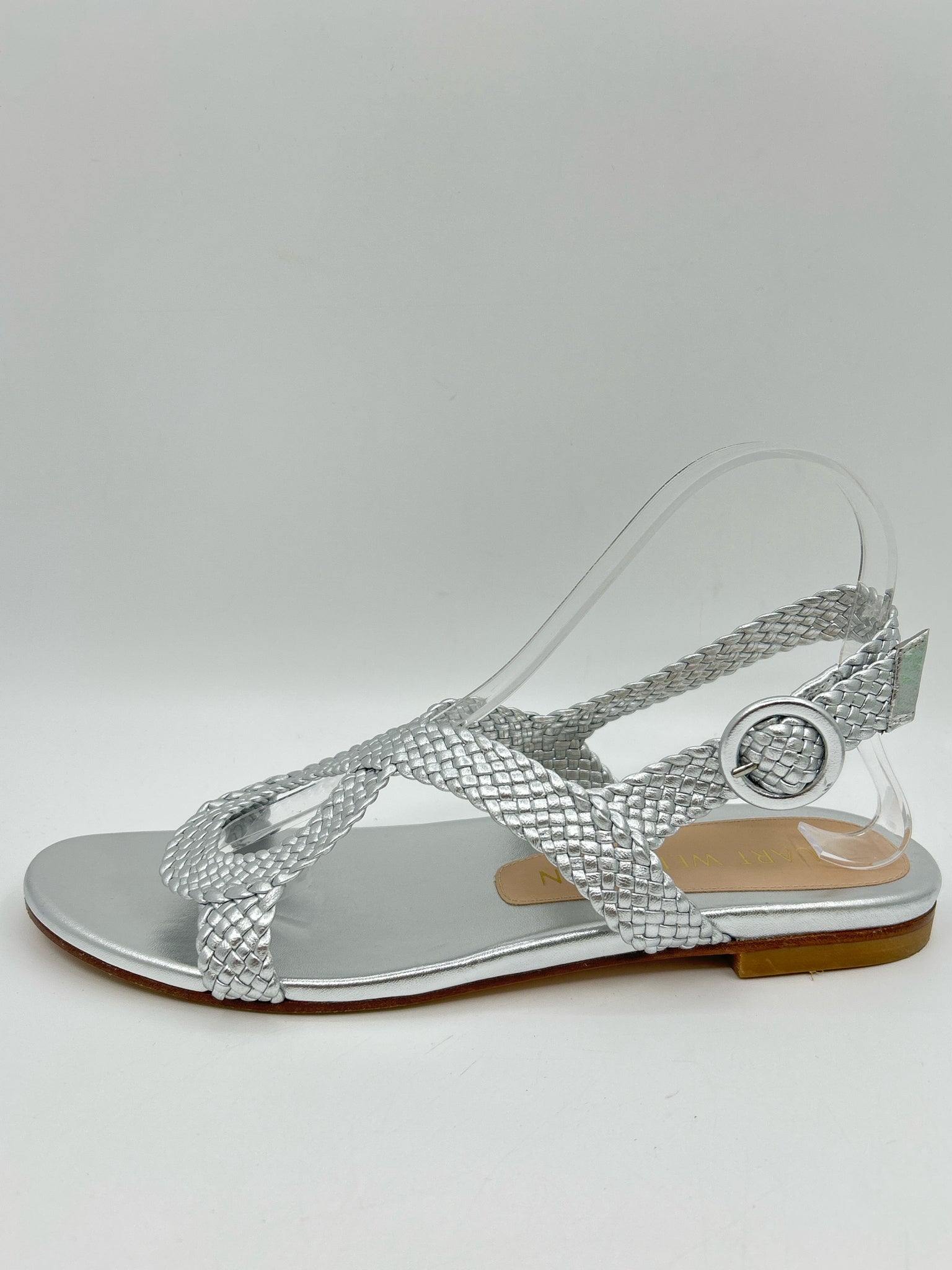 STUART WEITZMAN Size 9.5AA Silver Women Sandal