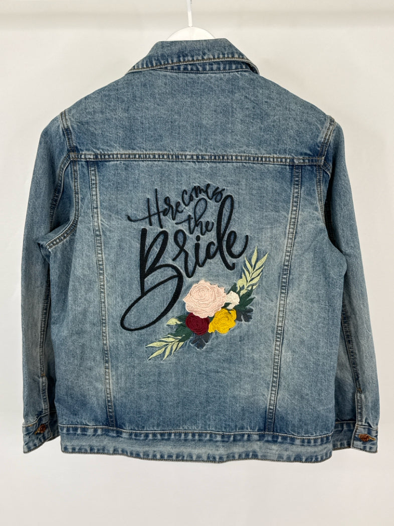 Three Two One Size M BLUE DENIM Women Jacket