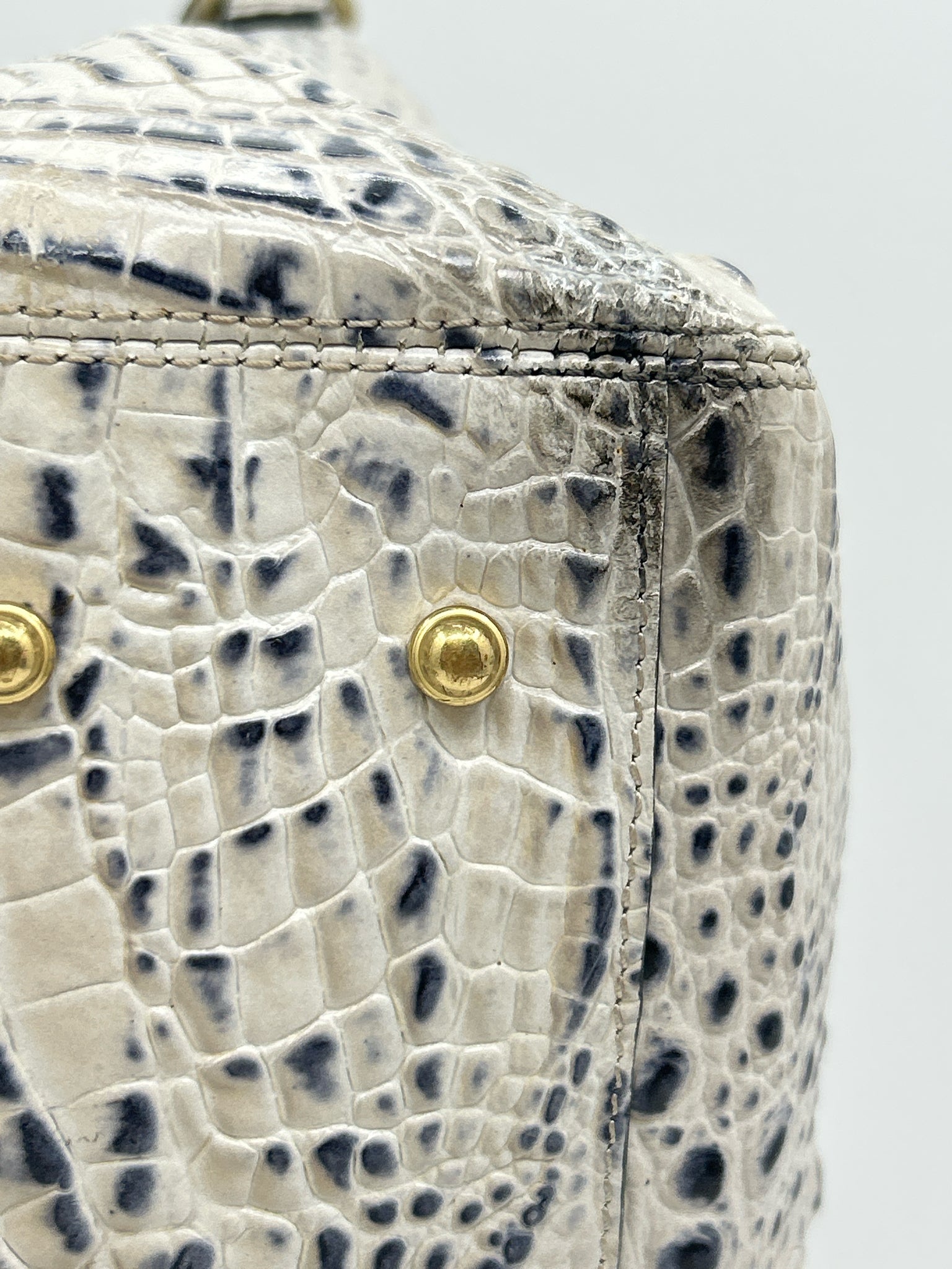 BRAHMIN WHITE AND NAVY Women Purse