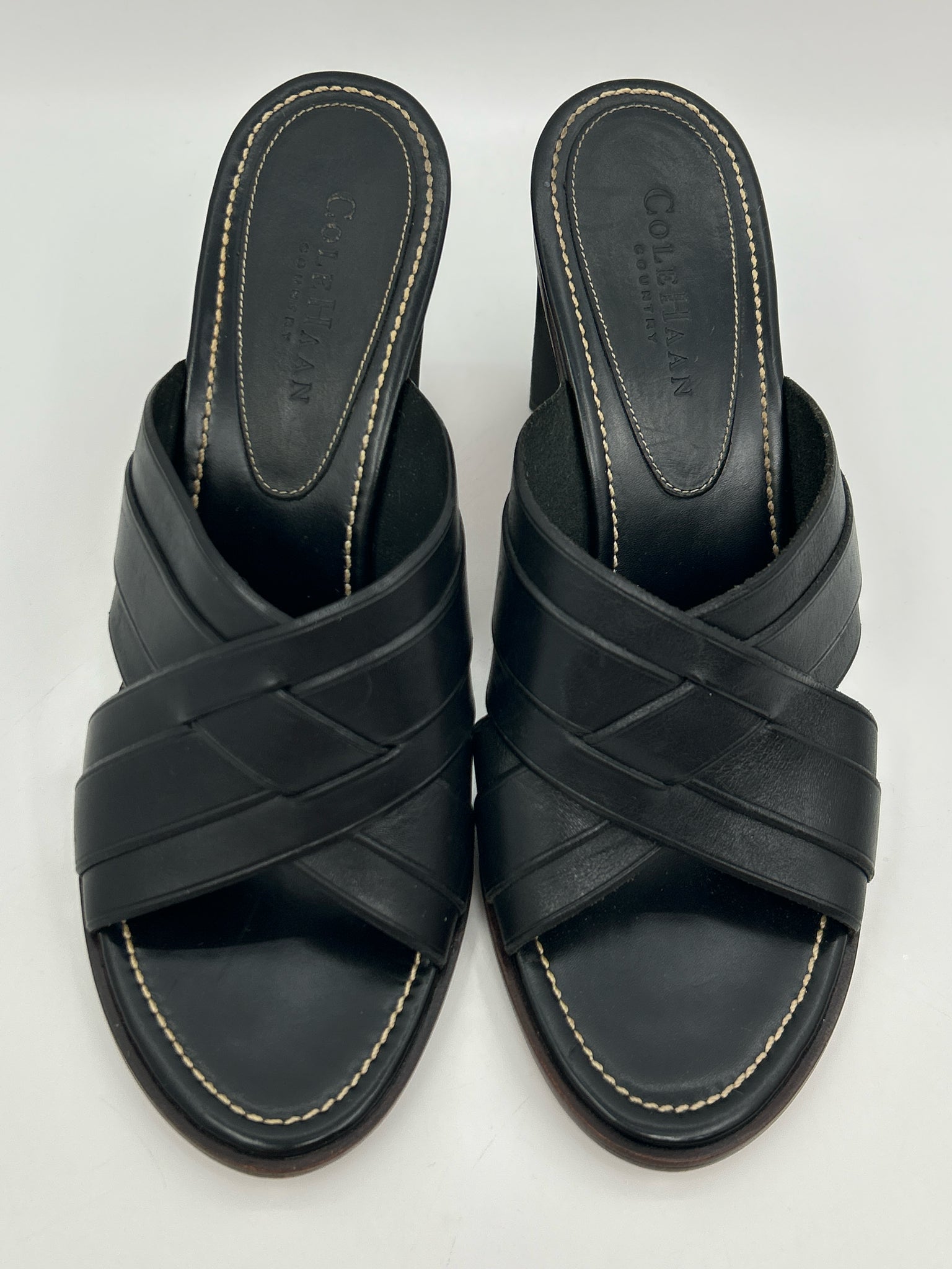 COLE HAAN Size 8.5B Black Women Sandal