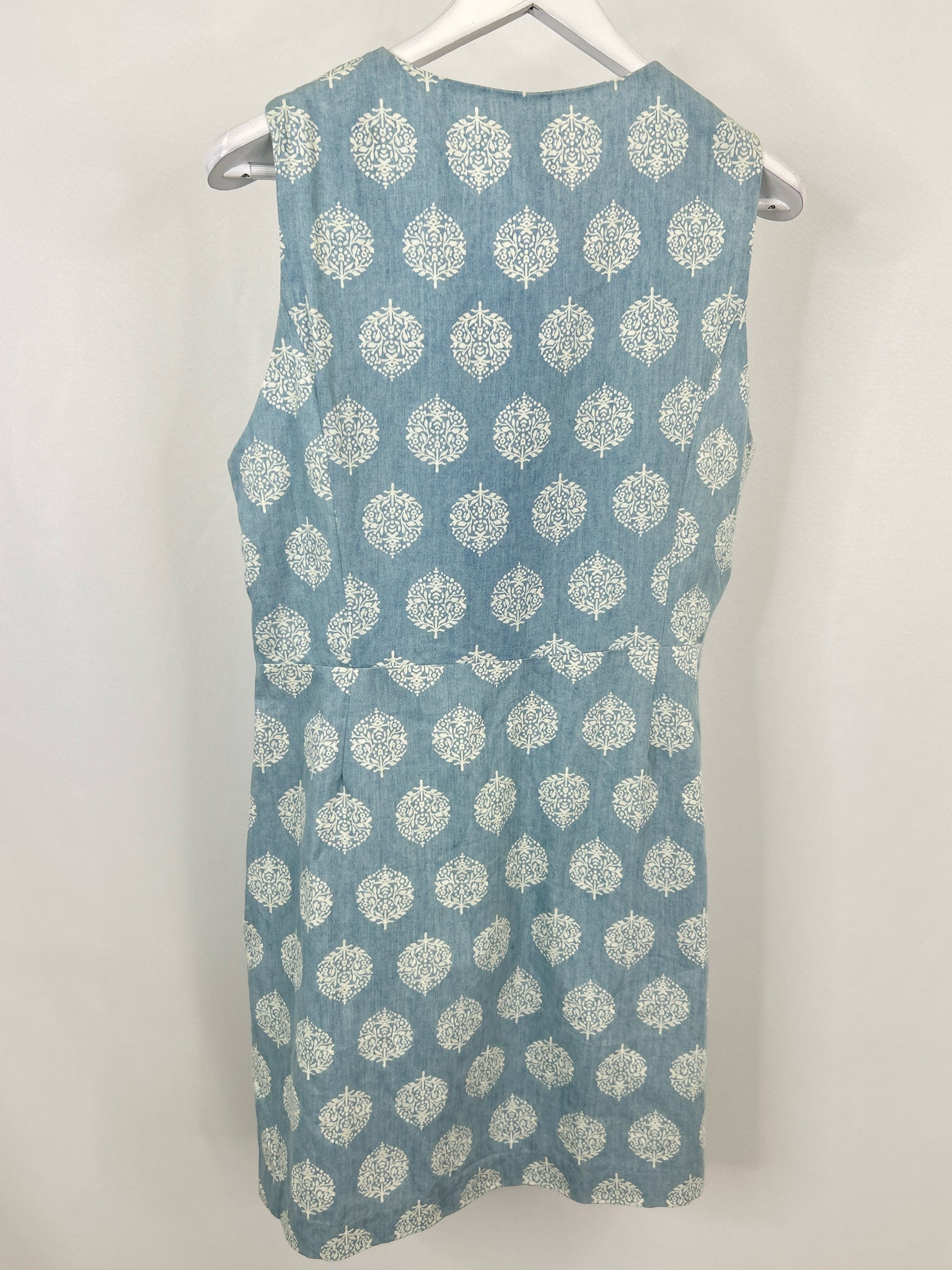 SIMPLY NOELLE Size L/XL Blue Print Women Dress NWT