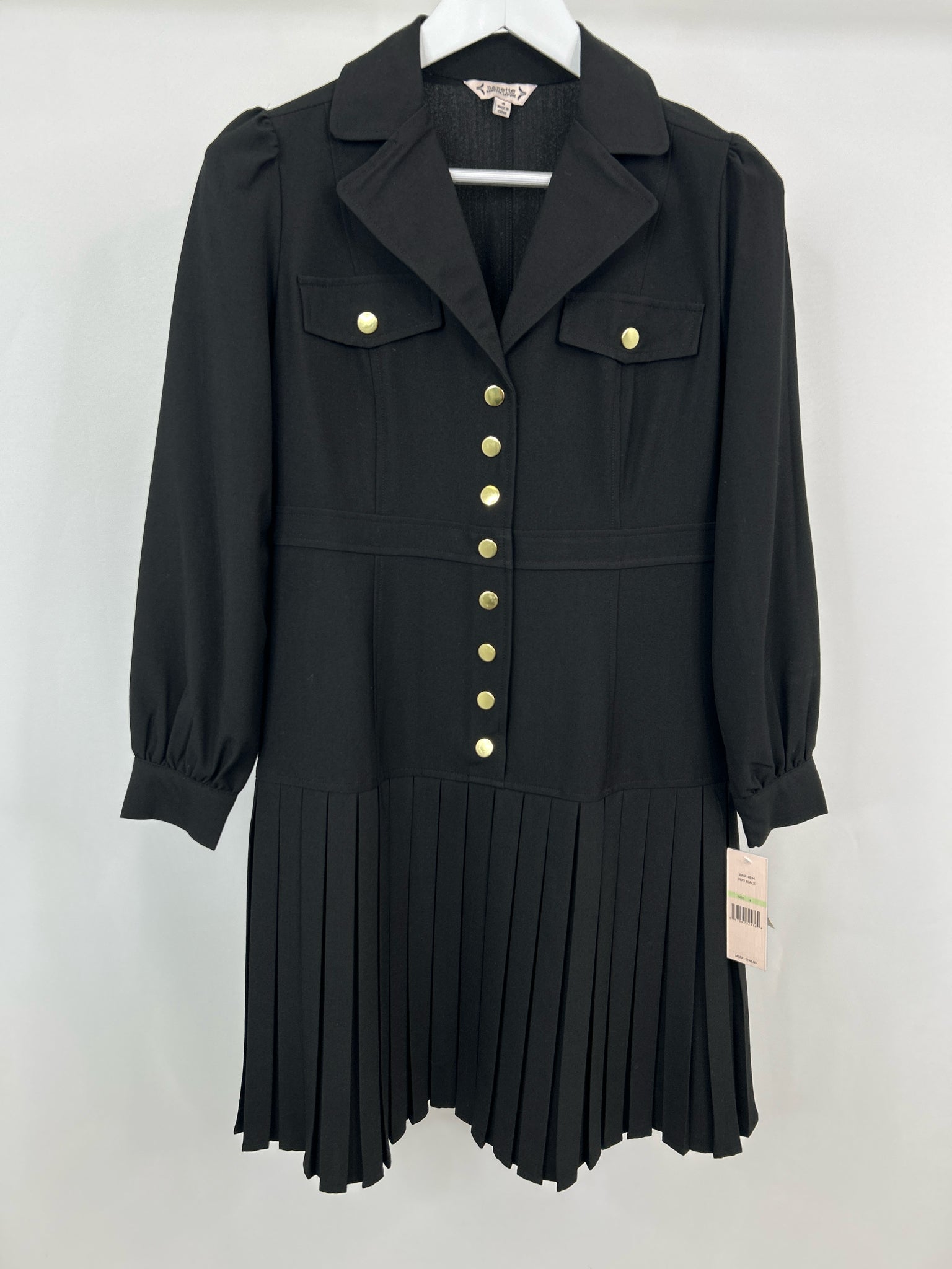 NANETTE LEPORE Size 4 Black Women Dress NWT