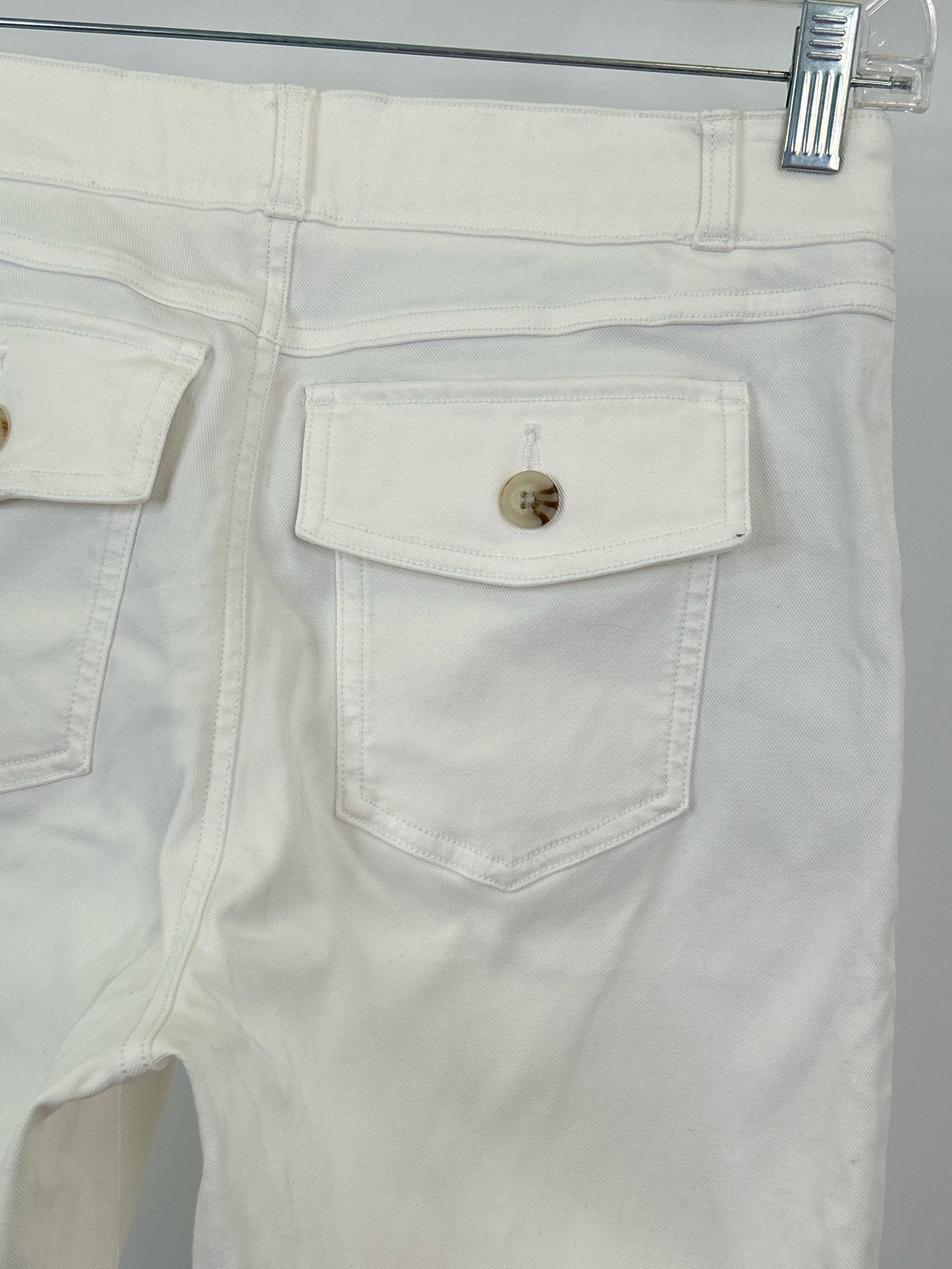 SPANX Size M white denim Women jeans