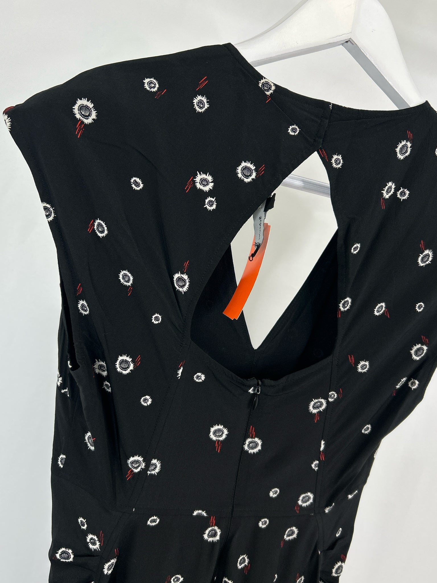 PROENZA SCHOULER Size 2 Black Print Women Dress
