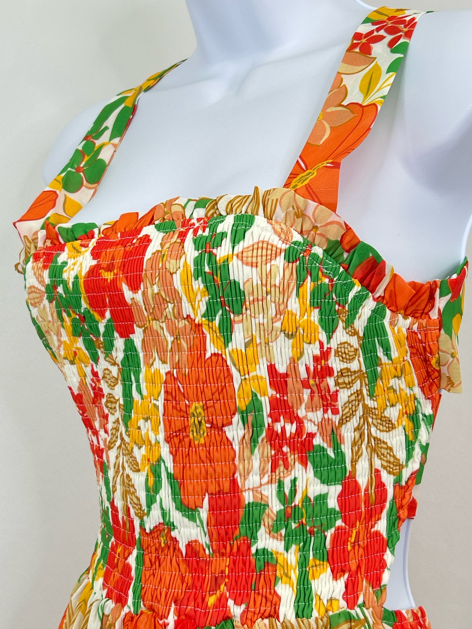 VICI Size S Orange Print Women Dress