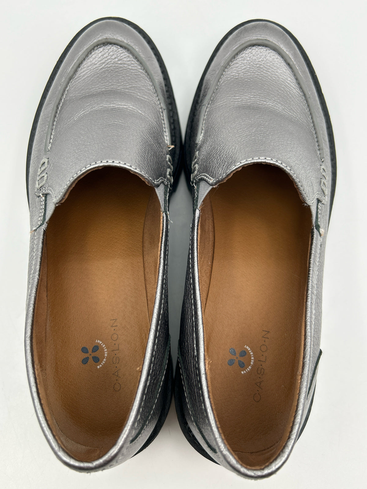 CASLON Size 8M Silver Metallic Women Loafer