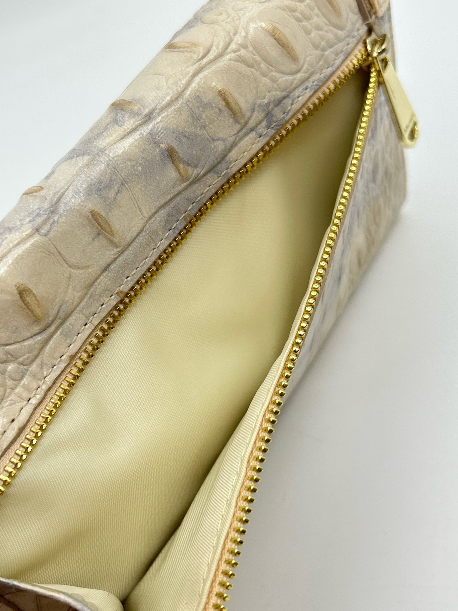 BRAHMIN Cream and Blue Women Wallet