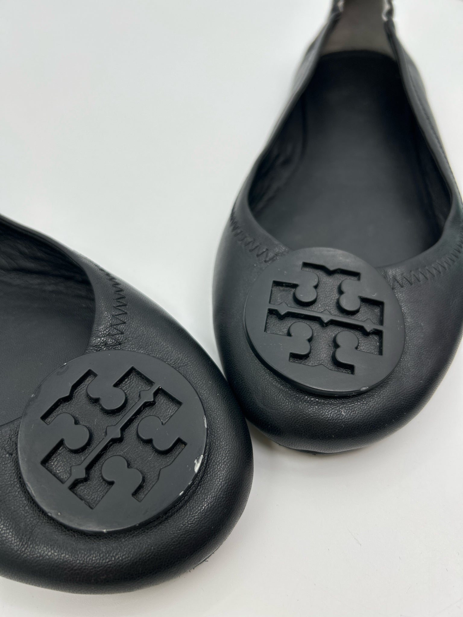 TORY BURCH Size 9.5M Black Women Flats